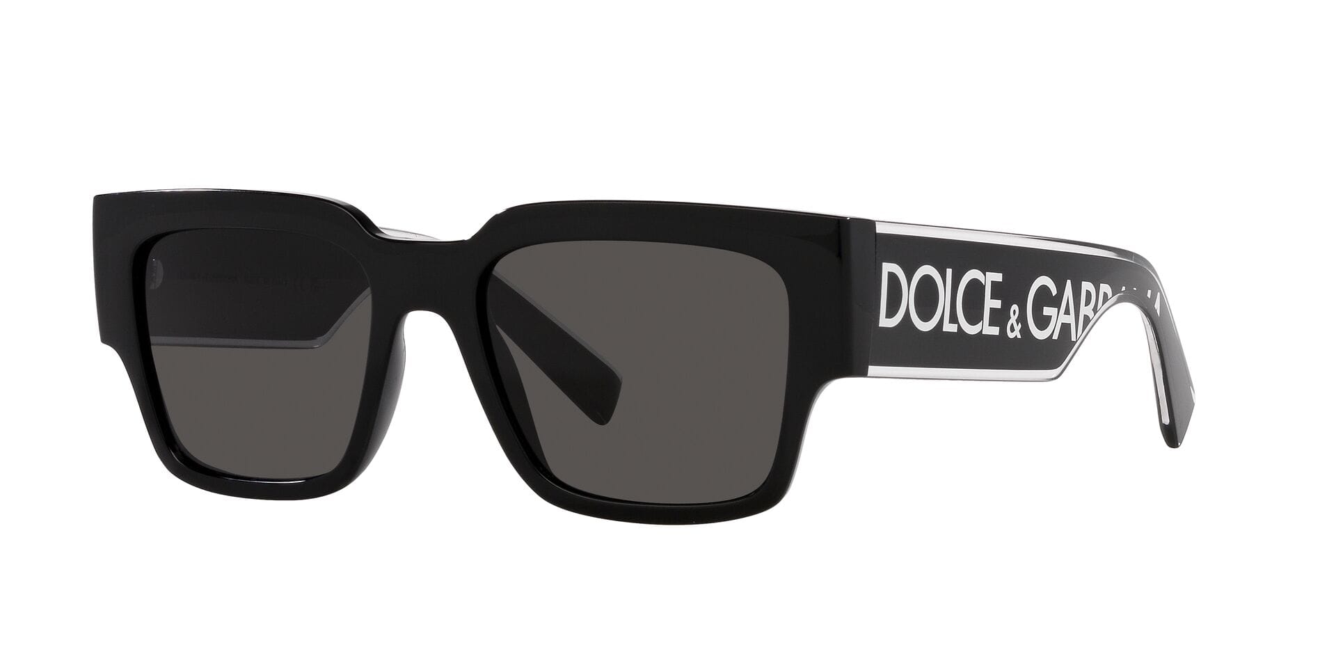 Dolce & Gabbana 0DG6184 Sunglass Black Female Full Shell Sunglass — Black frame — alternate view