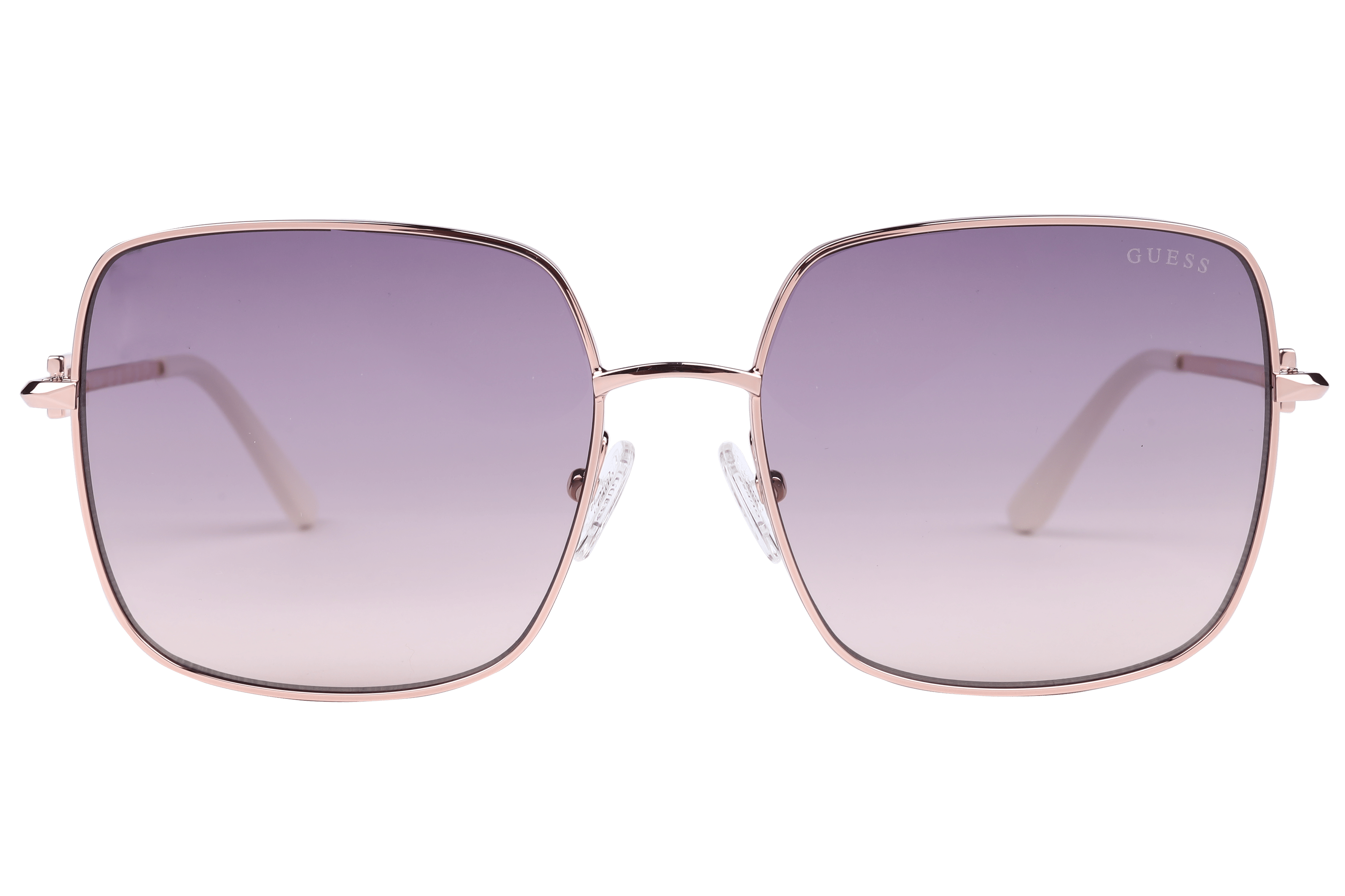 Guess GU7906-H Sunglass Gold Female Full Metal — Blue frame