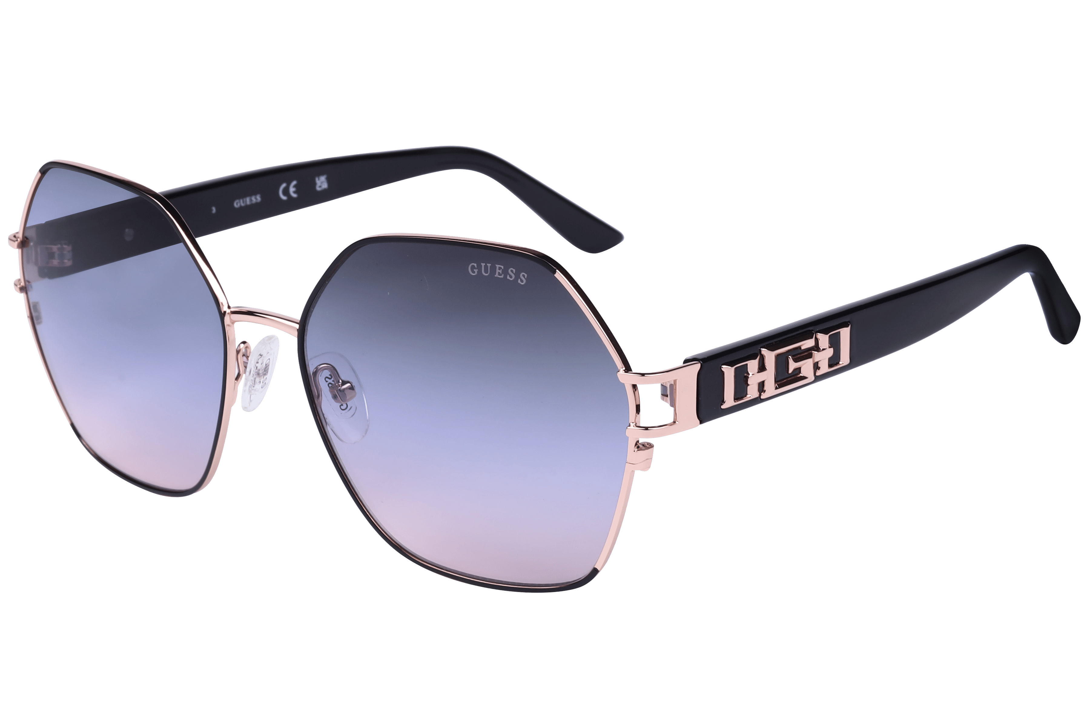Guess GU7913 Sunglass Black Female Full Shell — Black frame