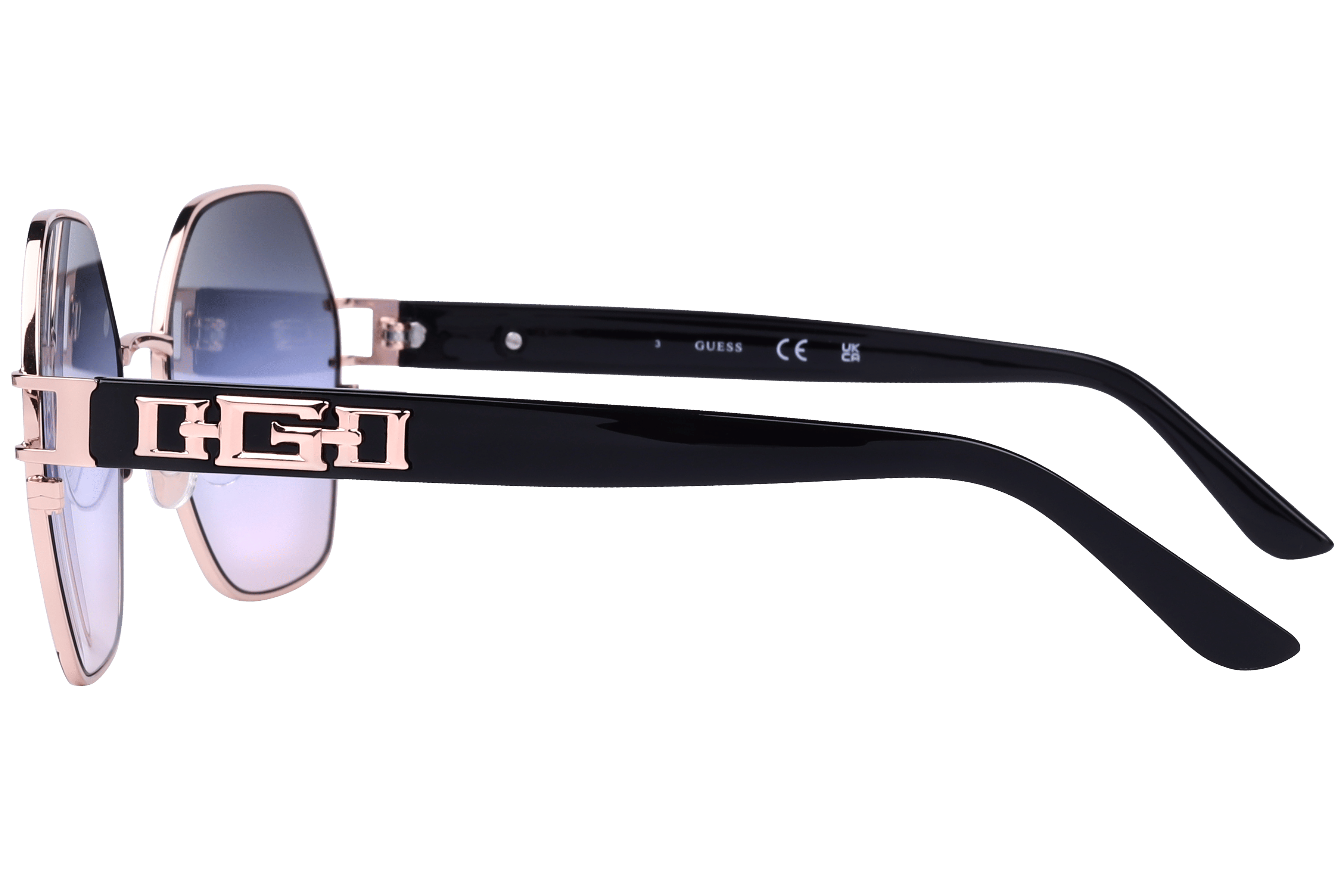 Guess GU7913 Sunglass Black Female Full Shell Sunglass — Black frame — view 6