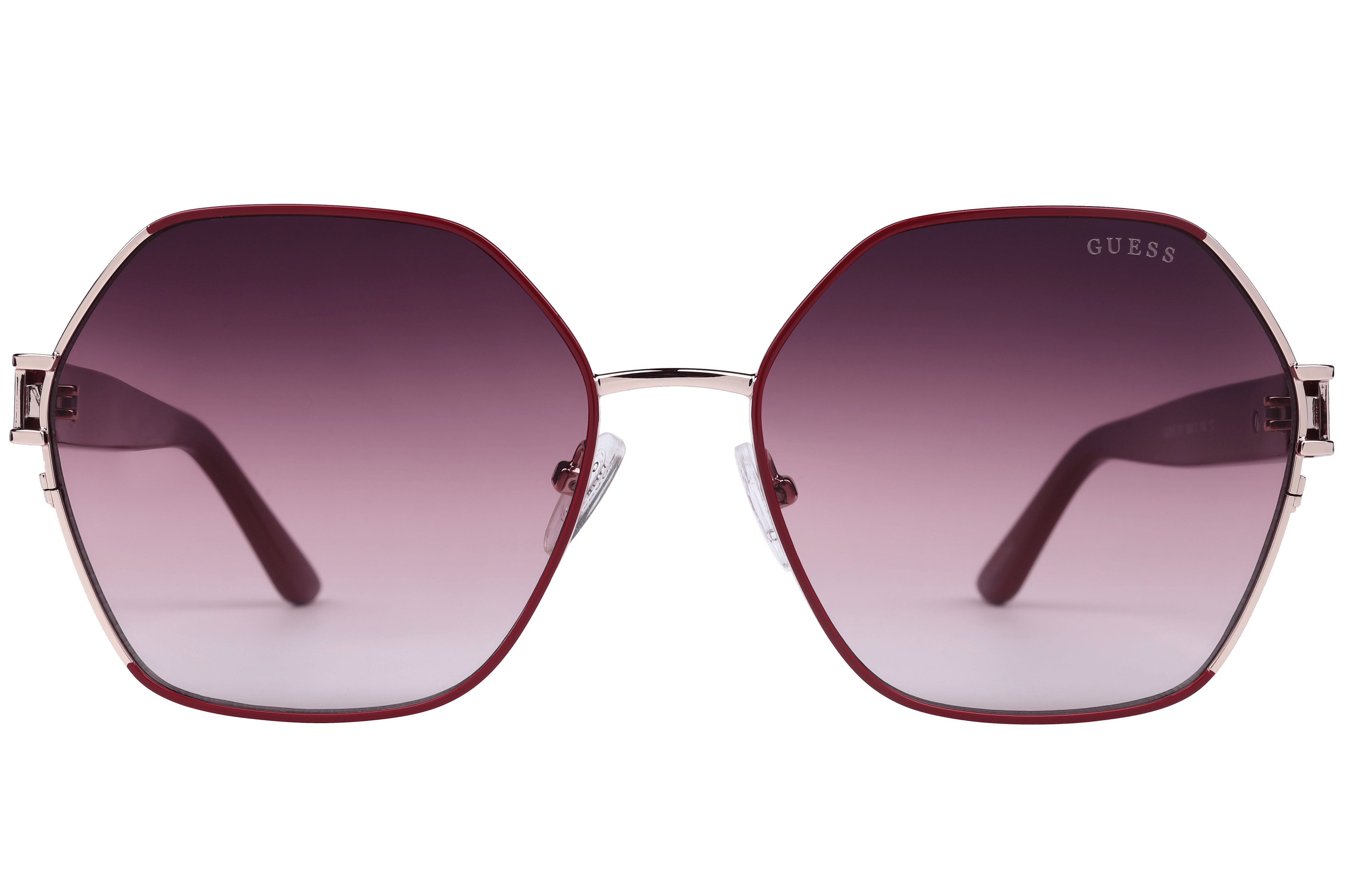 Guess GU7913 Sunglass Red Female Full Shell Sunglass — Red frame — view 3