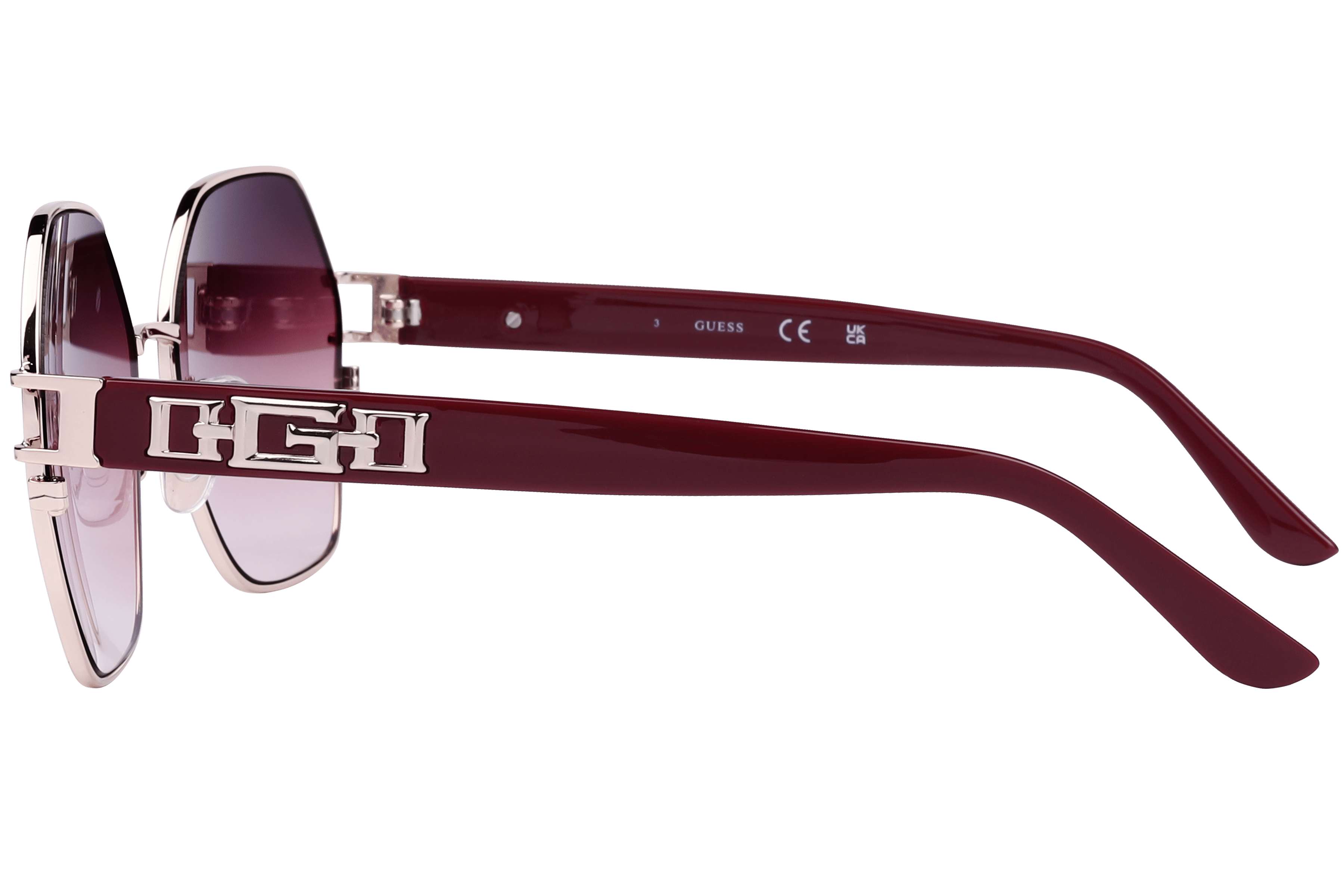 Guess GU7913 Sunglass Red Female Full Shell Sunglass — Red frame — view 6