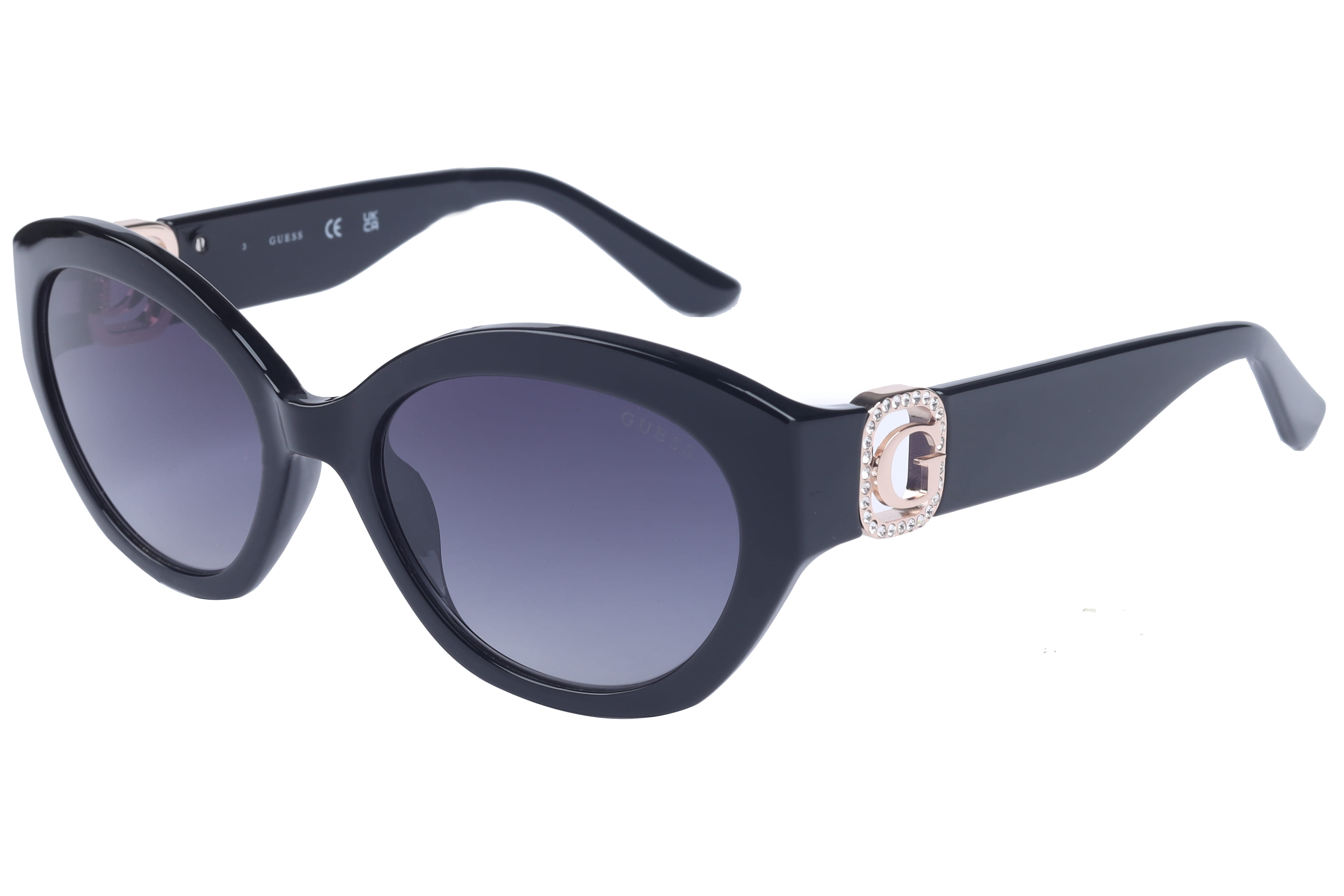 Guess GU00104 Sunglass Black Female Full Shell Sunglass — Black frame — view 2