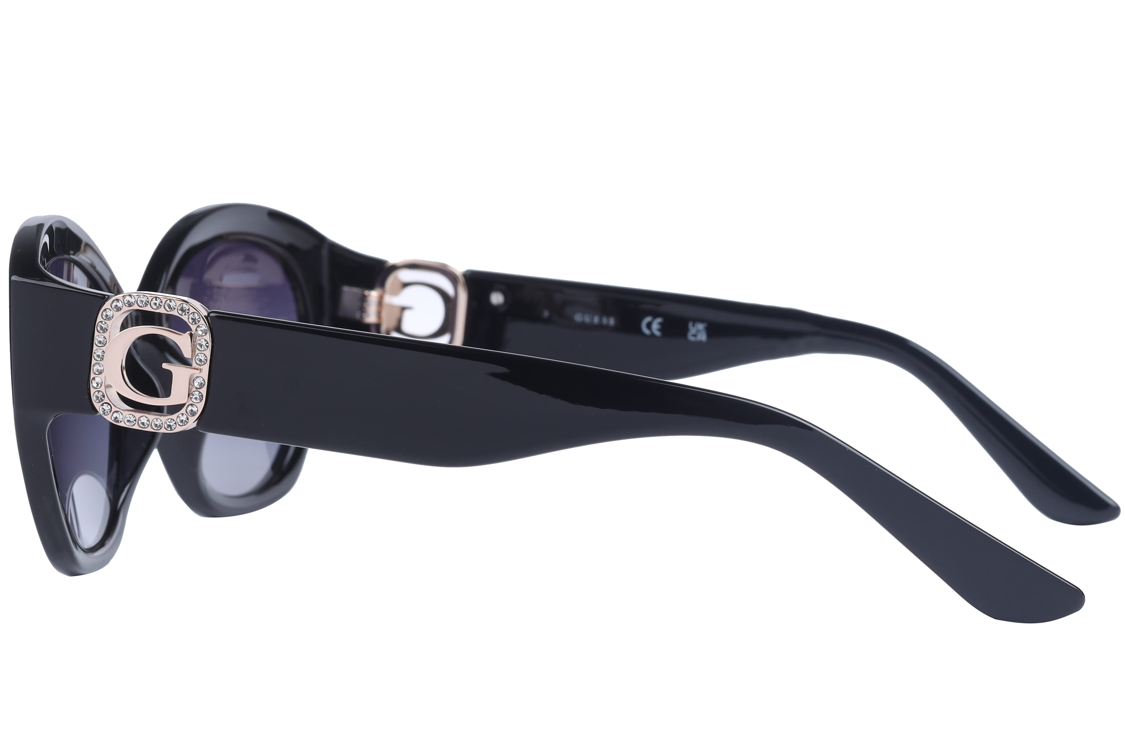Guess GU00104 Sunglass Black Female Full Shell Sunglass — Black frame — view 3