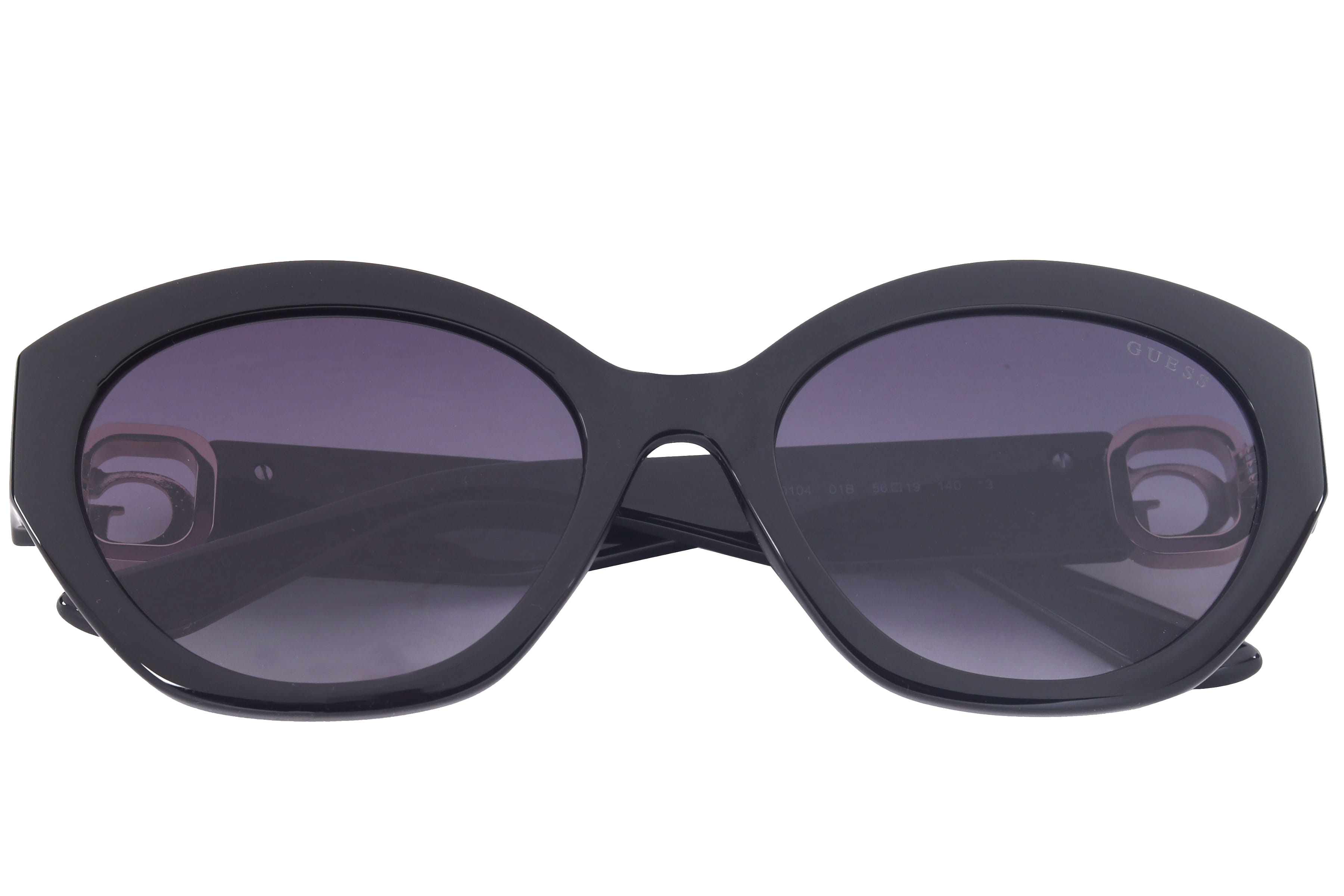 Guess GU00104 Sunglass Black Female Full Shell Sunglass — Black frame — view 4