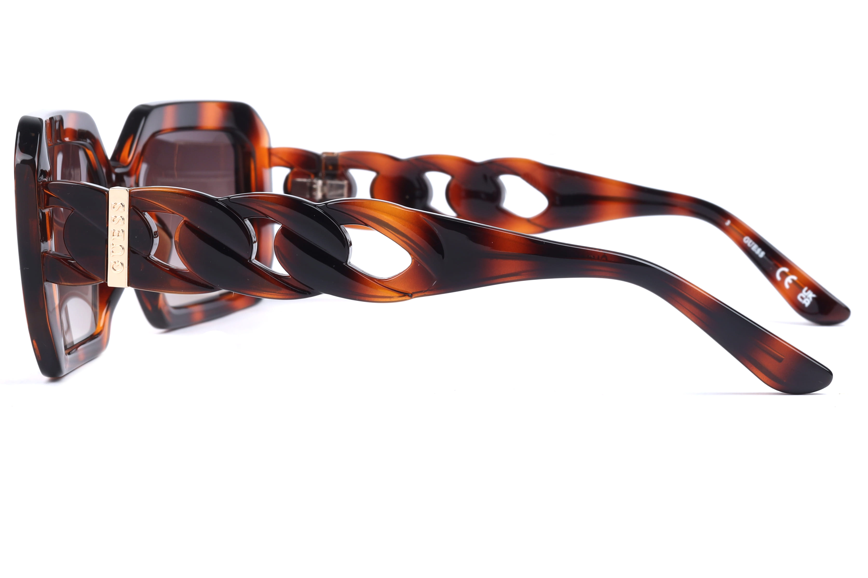 Guess GU00110 Sunglass Havana Female Full Shell Sunglass — Havana frame — view 2