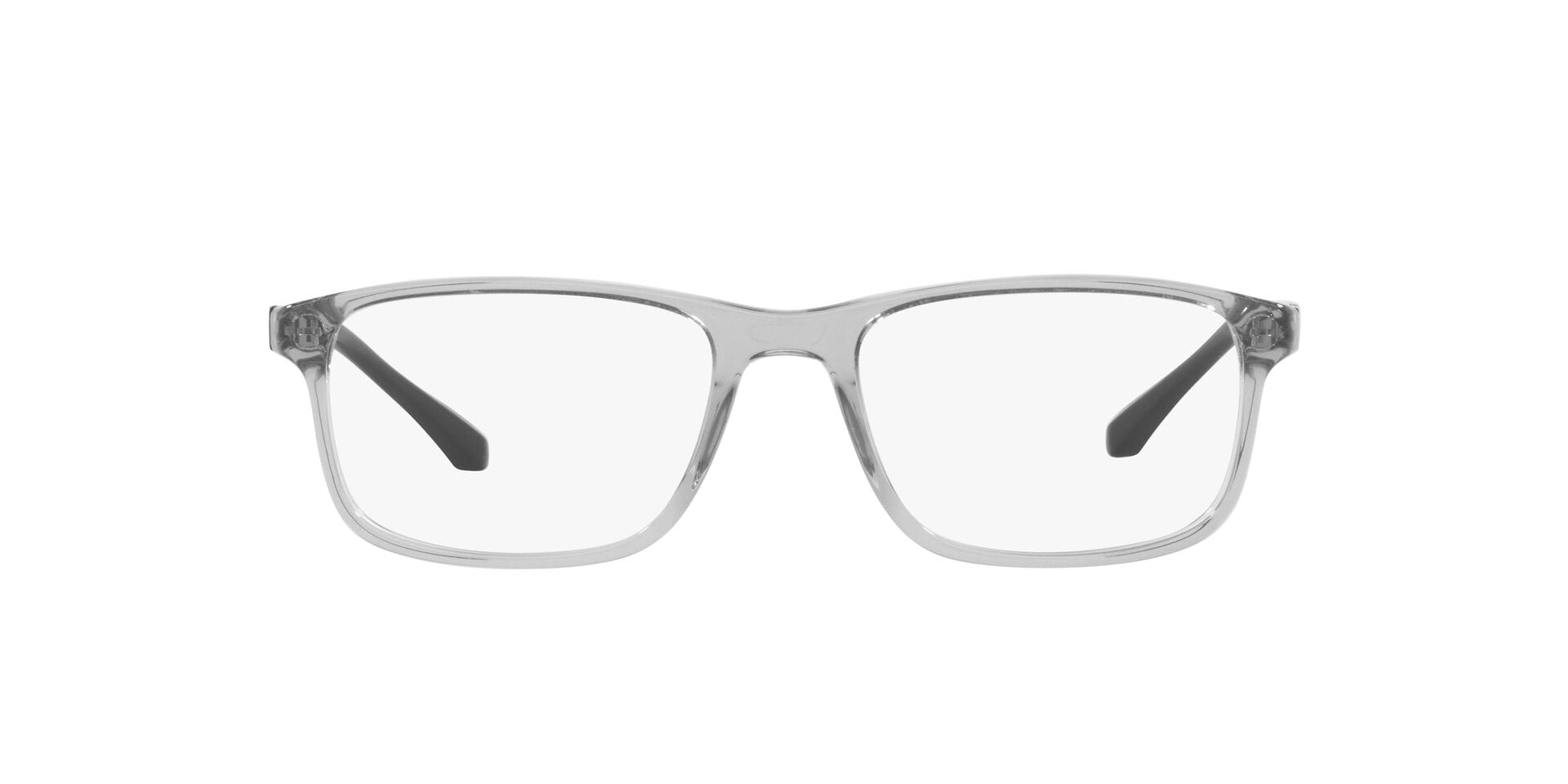 Emporio Armani 0EA3098 Frame Transparent Grey Male Full Shel Frame — Transparent Grey frame — view 4