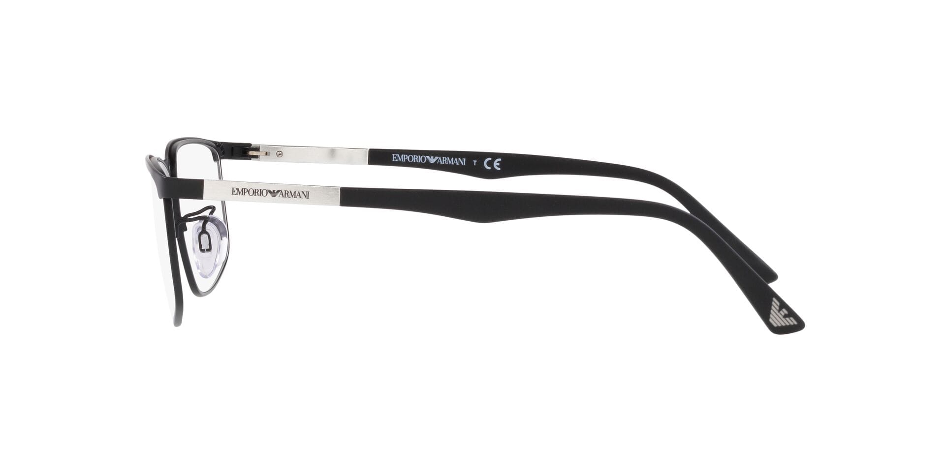Emporio Armani 0EA1131 Frame Matt Black Male Supra Metal wit Frame — Matt Black frame — view 5