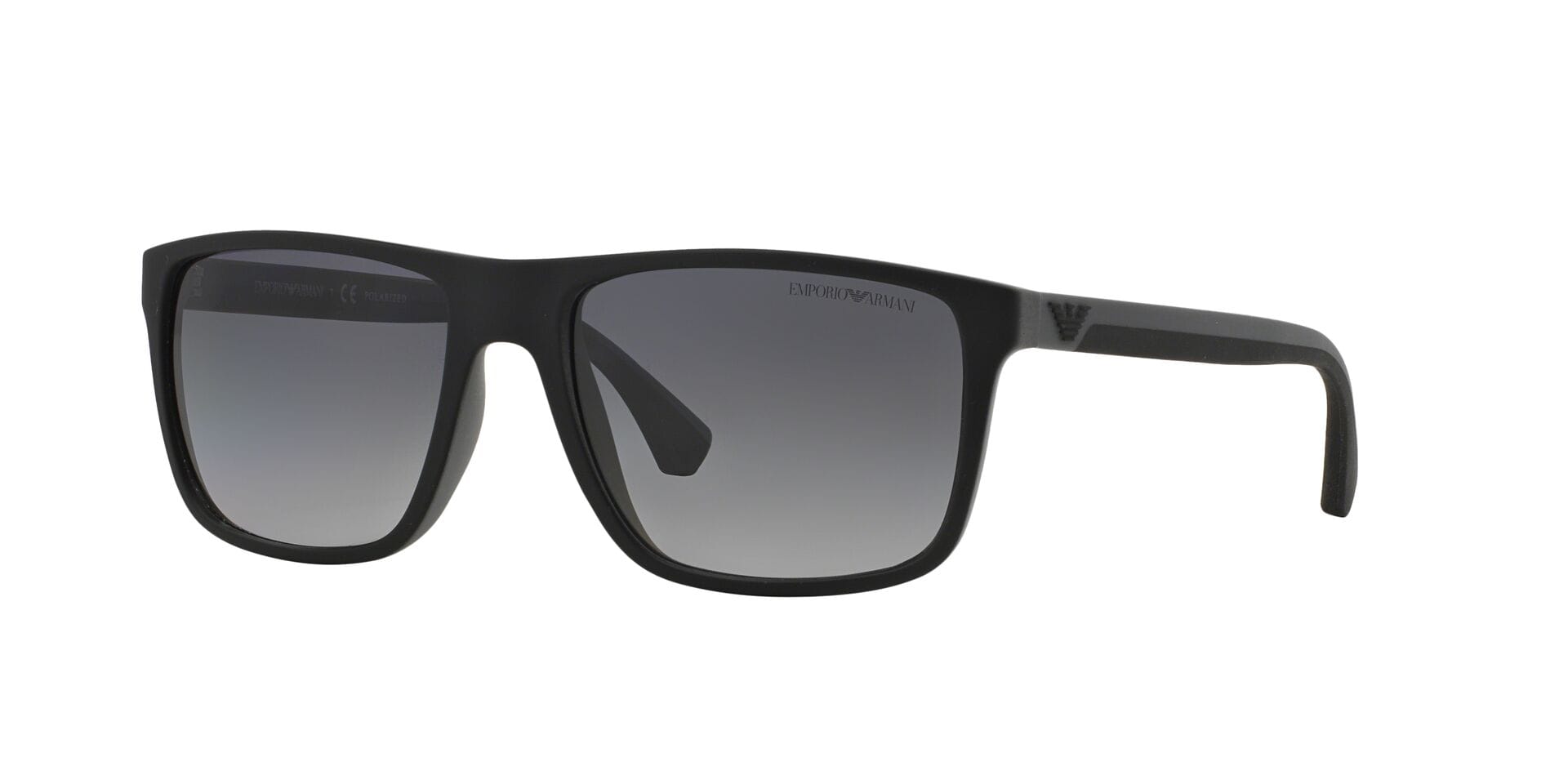 Emporio Armani OEA4033 Sunglass Matt Black Male Full Shell Sunglass — Matt Black frame — view 1