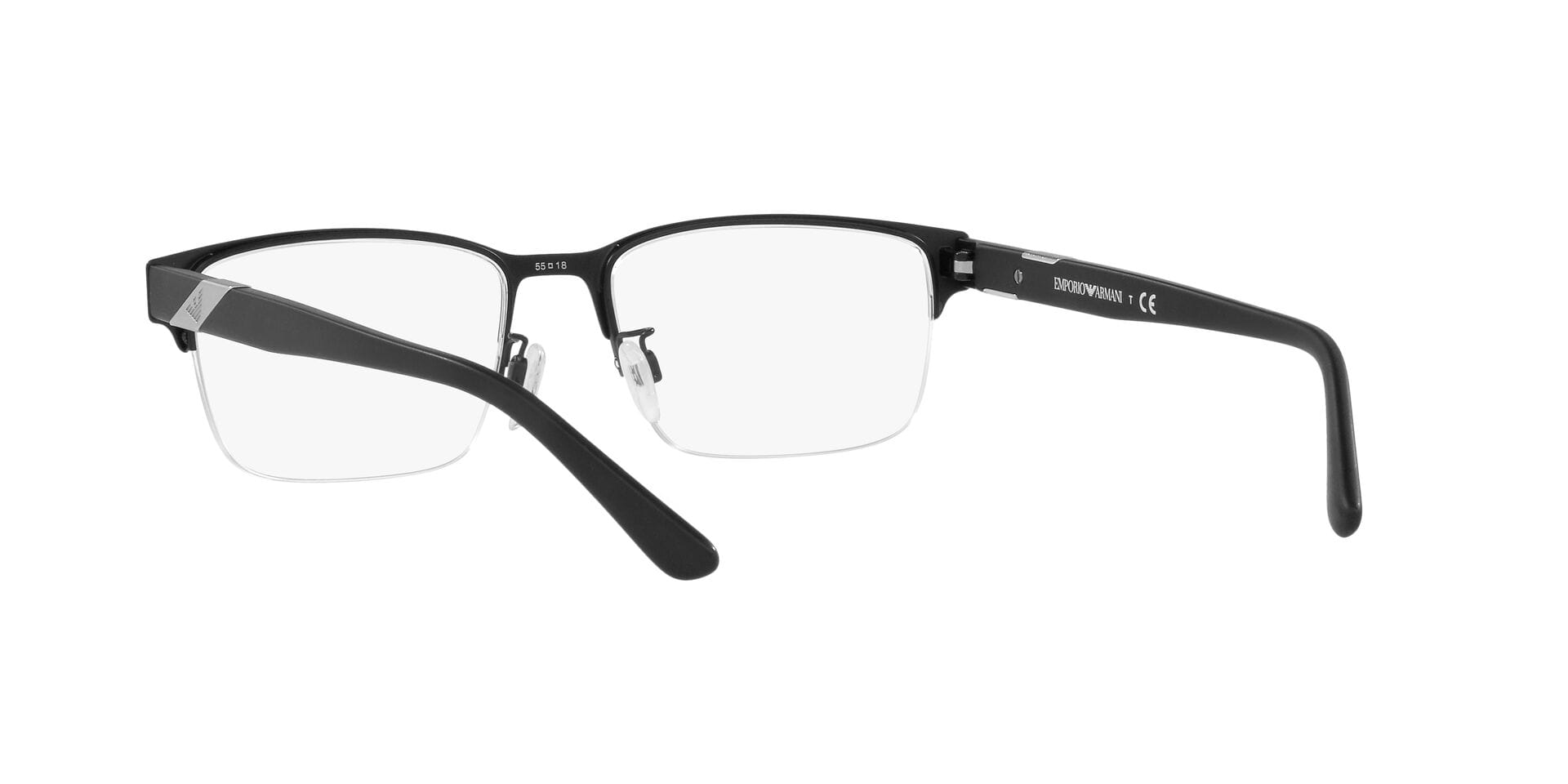 Emporio Armani FR Emporio Armani 0EA1129 Frame Matt Black Male Supra Shell Frame — view 2