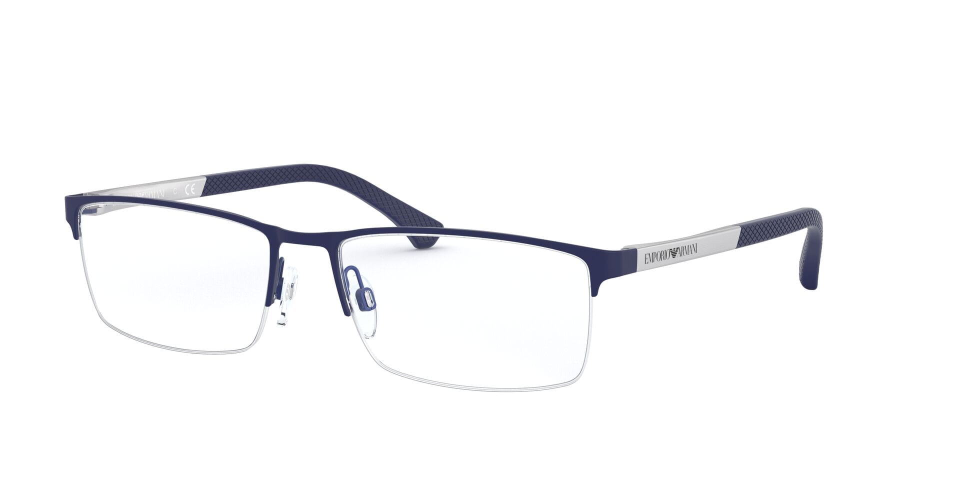 Emporio Armani 0EA1041 Frame Blue Male Supra Metal Frame — Blue frame — view 1