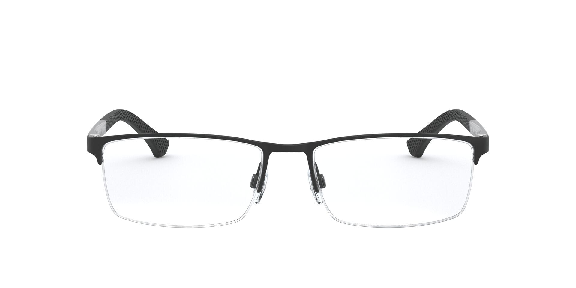 Emporio Armani 0EA1041 Frame Matt Black Male Supra Metal Frame — Matt Black frame — view 3