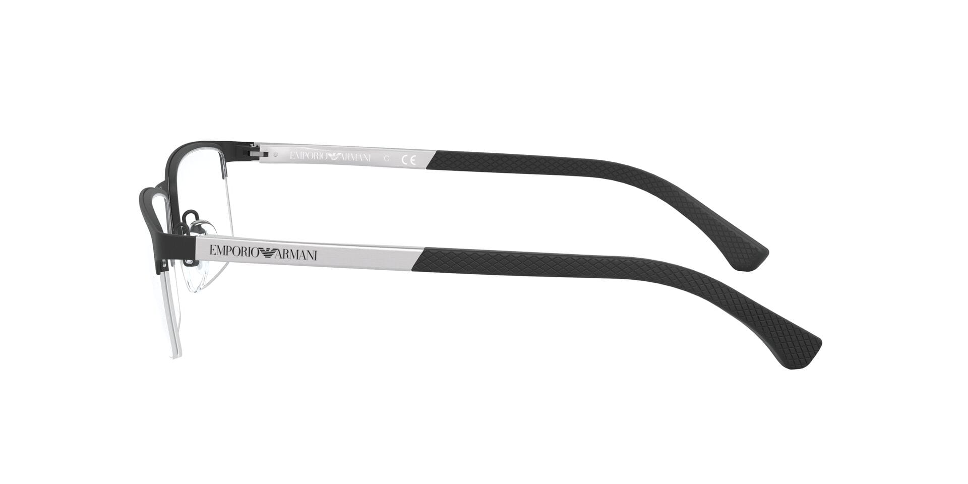 Emporio Armani 0EA1041 Frame Matt Black Male Supra Metal Frame — Matt Black frame — view 6