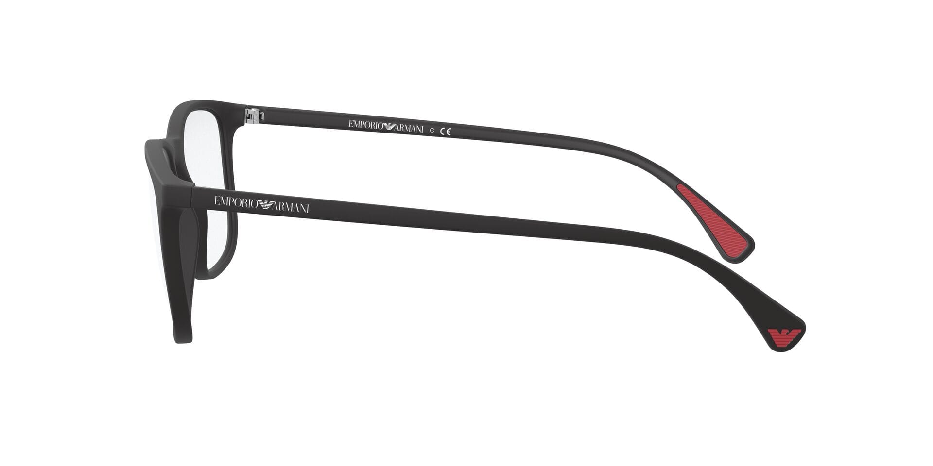 Emporio Armani 0EA3177 Frame Matt Black Male Full Shell Frame — Matt Black frame — view 6