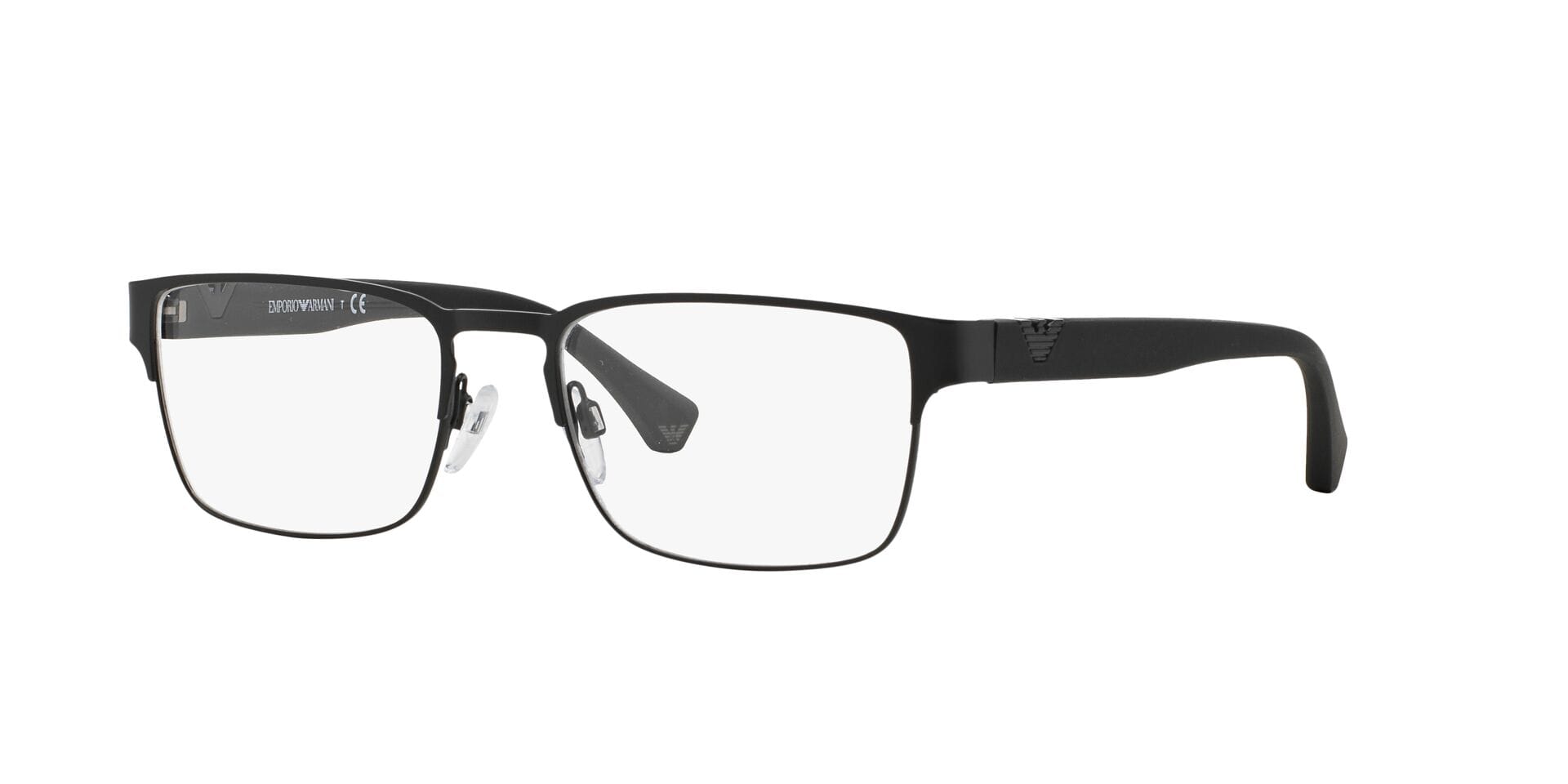 Emporio Armani 0EA1027 Frame Matt Black Male Full Shell Frame — Matt Black frame — view 3