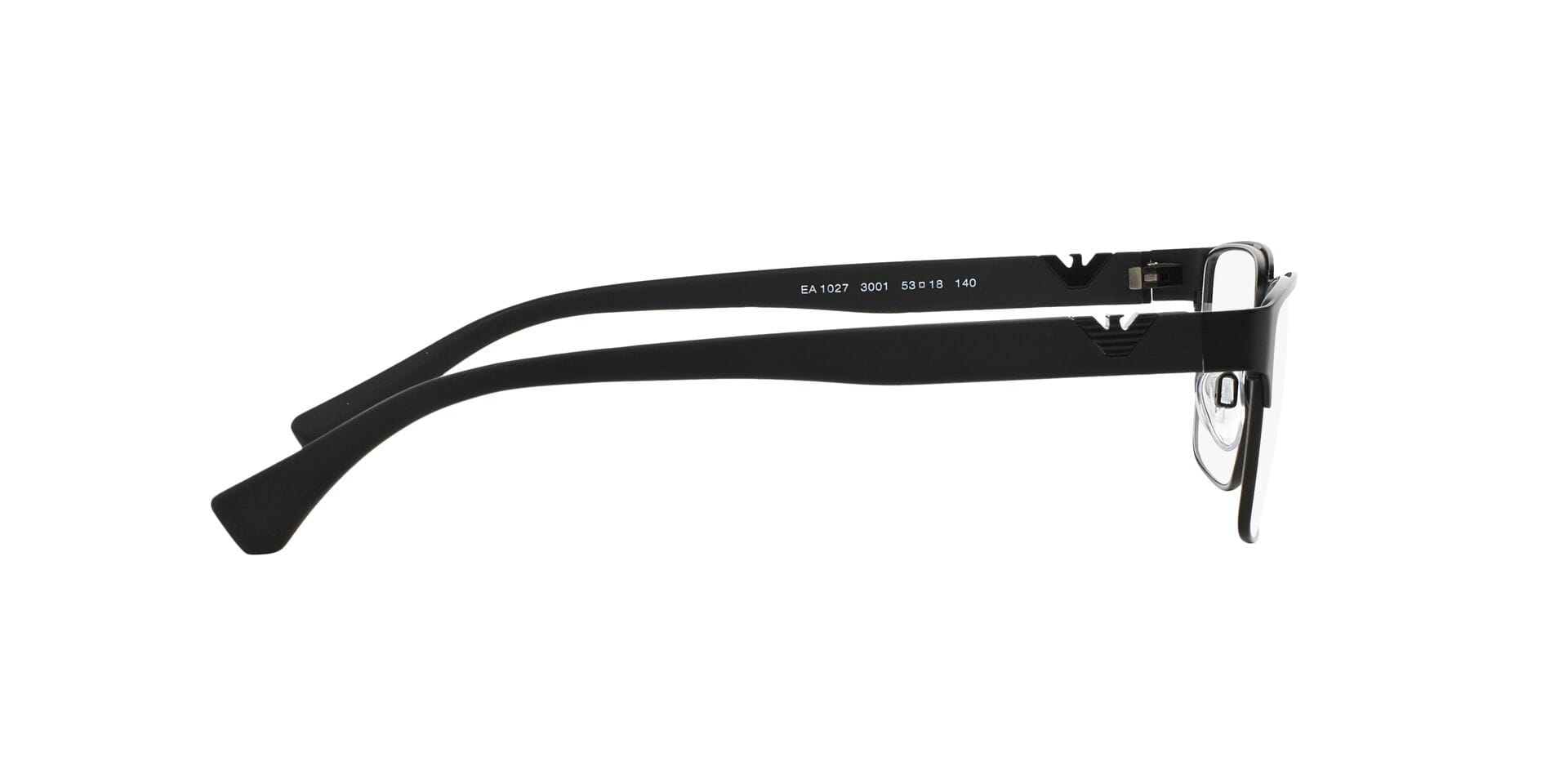 Emporio Armani 0EA1027 Frame Matt Black Male Full Shell Frame — Matt Black frame — view 19