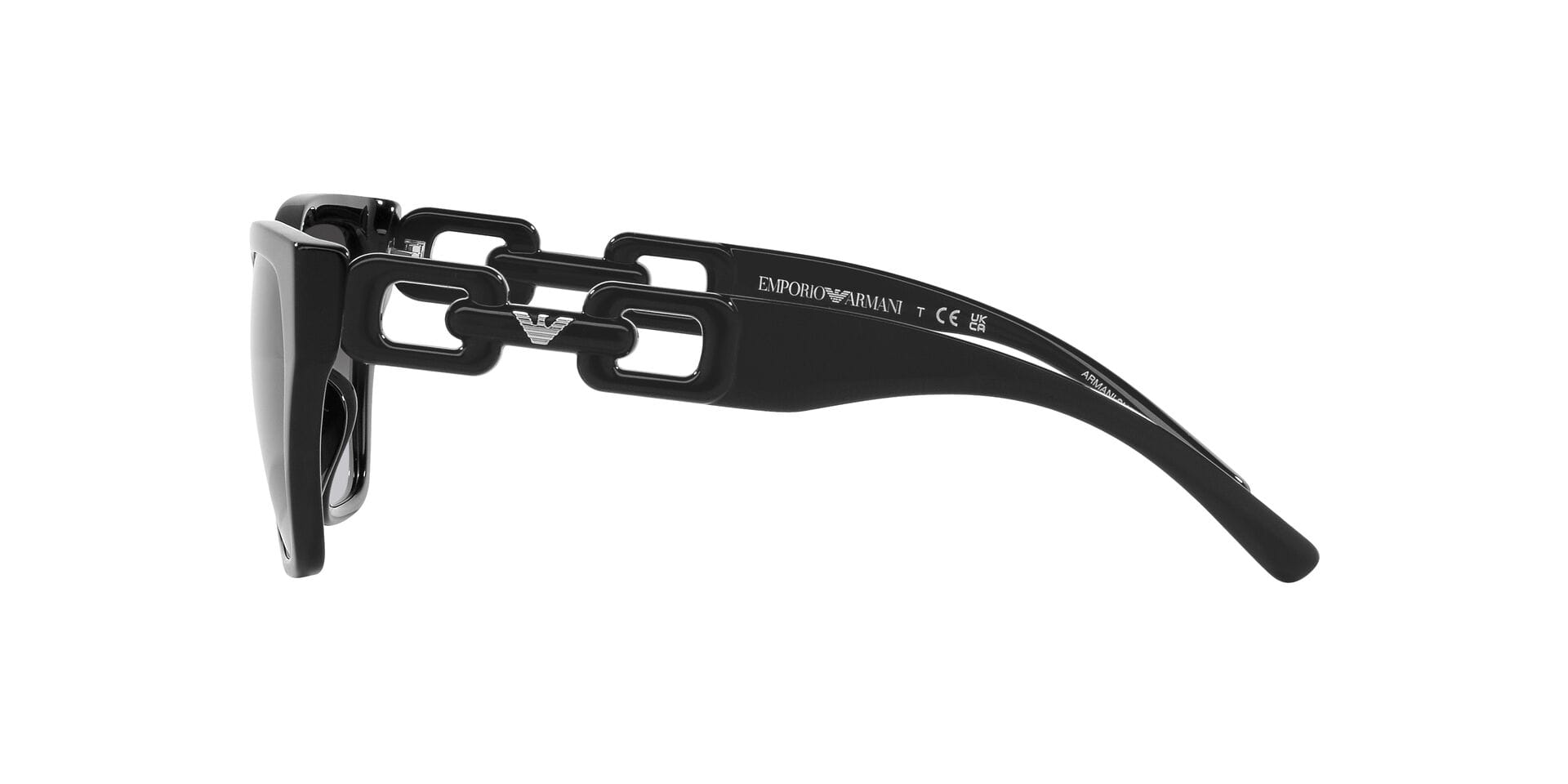 Emporio Armani 0EA4203U Sunglass Black Female Full Shell Sunglass — Black frame — view 5