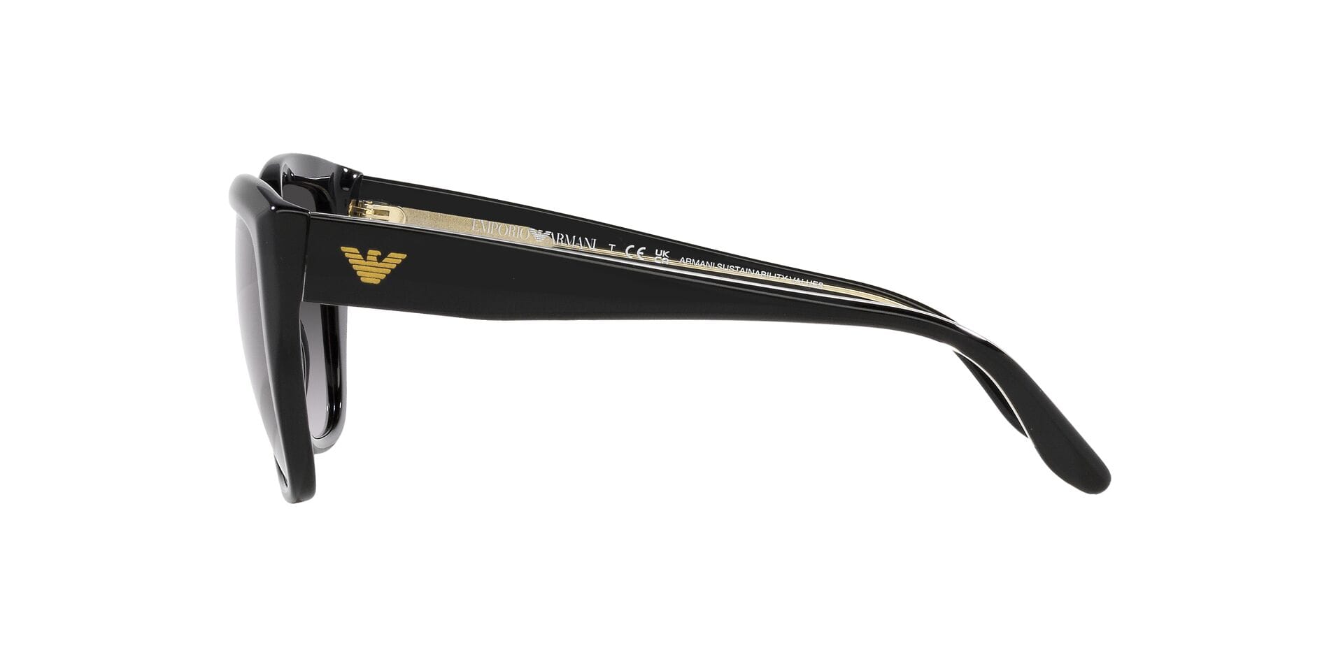 Emporio Armani 0EA4198 Sunglass Black Female Full Shell Sunglass — Black frame — view 6