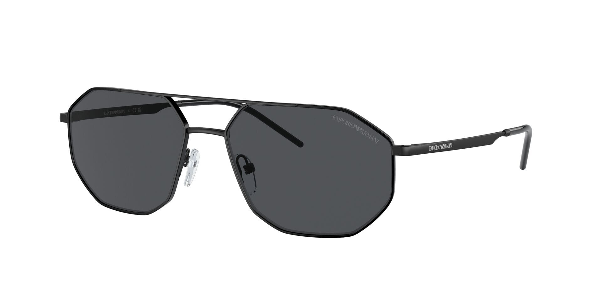 Emporio Armani 0EA2147 Sunglass Matt Black Male Full Metal — Matt Black frame