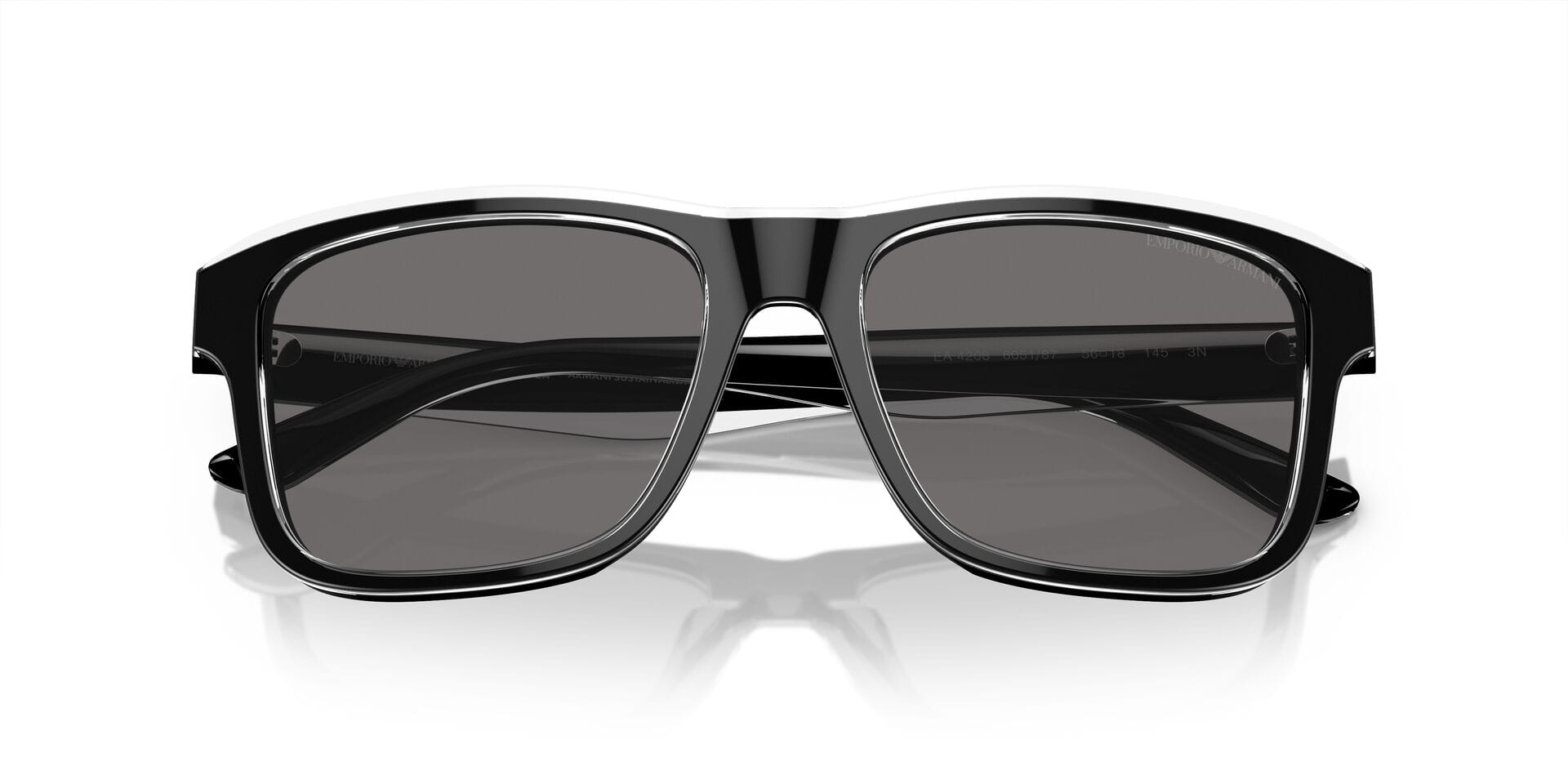 Emporio Armani 0EA4208 Sunglass Black Male Full Shell Sunglass — Black frame — view 10