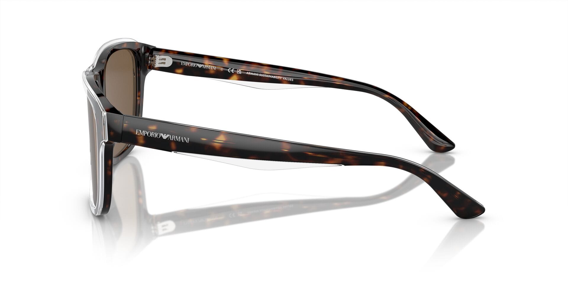 Emporio Armani 0EA4208 Sunglass Havana Male Full Shell Sunglass — view 5