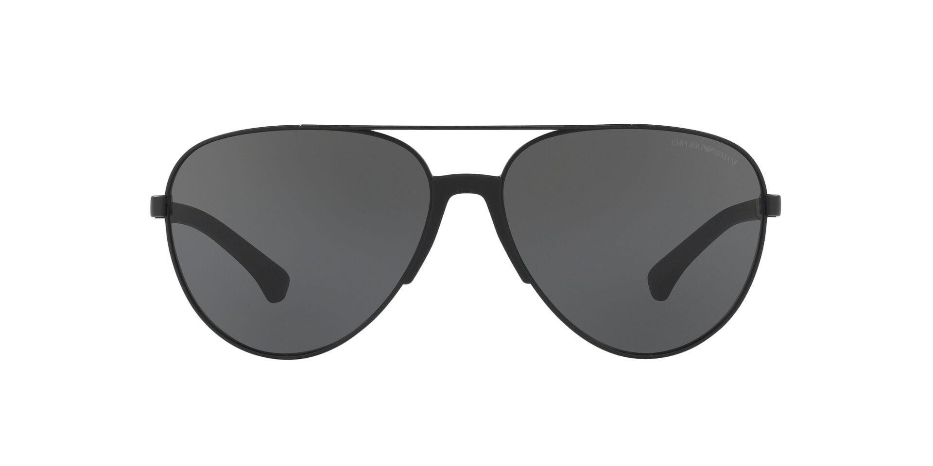Emporio Armani 0EA2059 Sunglass Matt Black Male Full Aluminu Sunglass — Matt Black frame — view 4