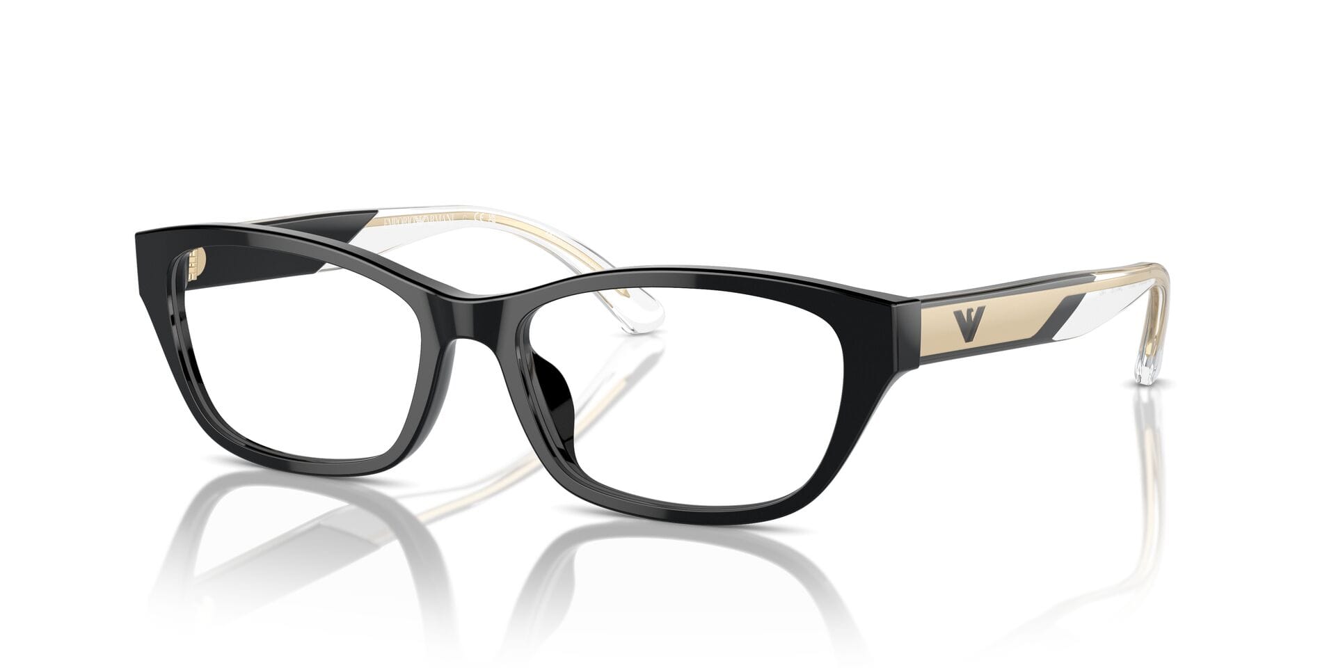 Emporio Armani FR Emporio Armani 0EA3238U Frame Black Female Shell Shell Frame — view 1