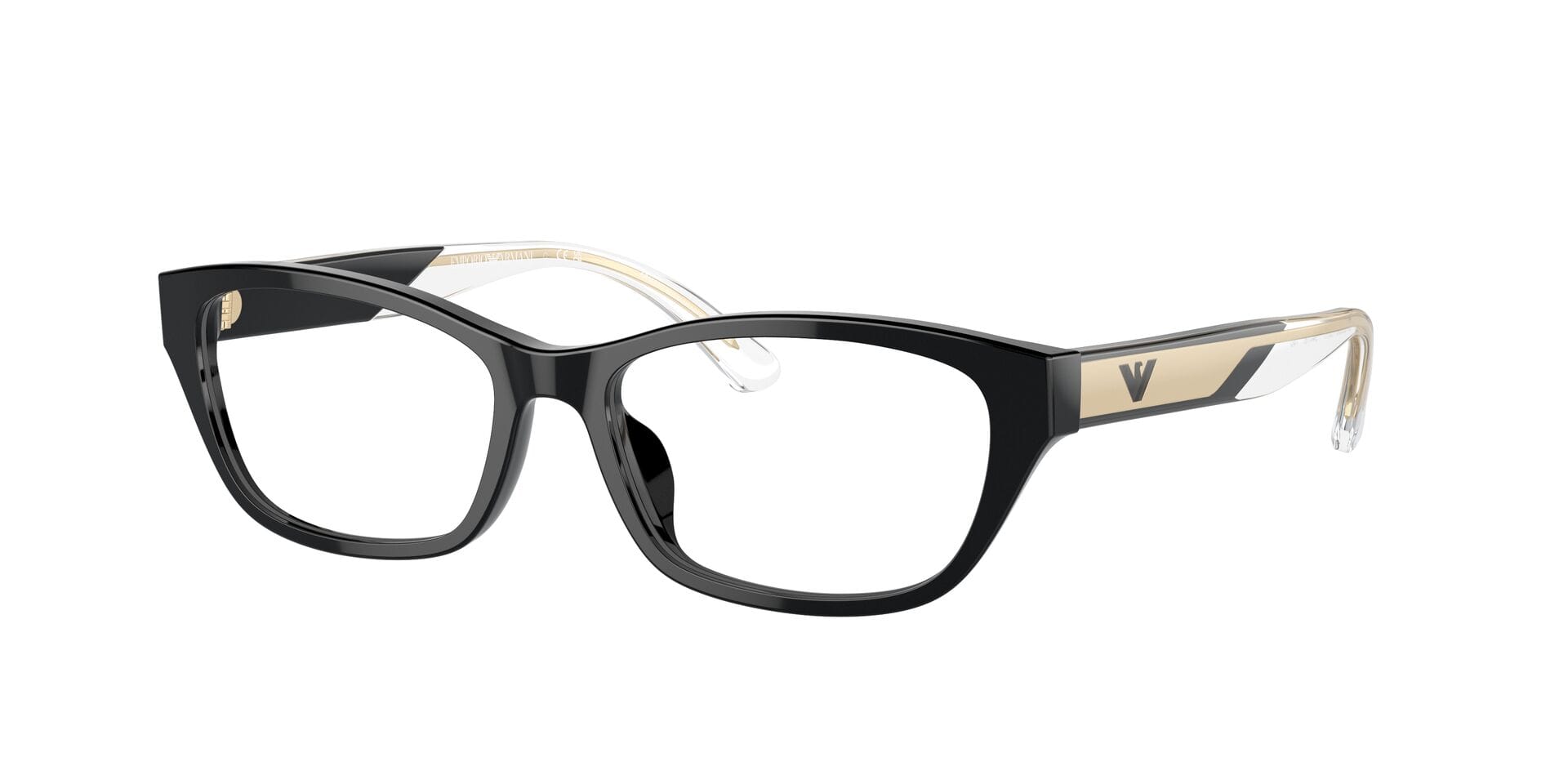 Emporio Armani FR Emporio Armani 0EA3238U Frame Black Female Shell Shell Frame — view 3