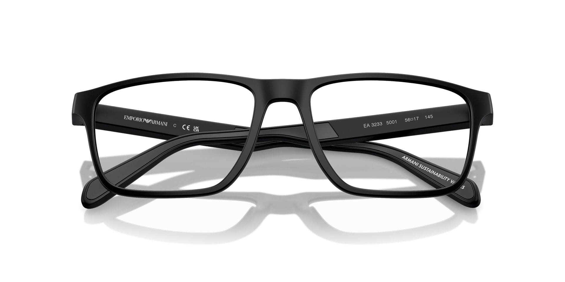 Emporio Armani FR Emporio Armani 0EA3233 Frame Black Male Shell Shell Frame — view 7