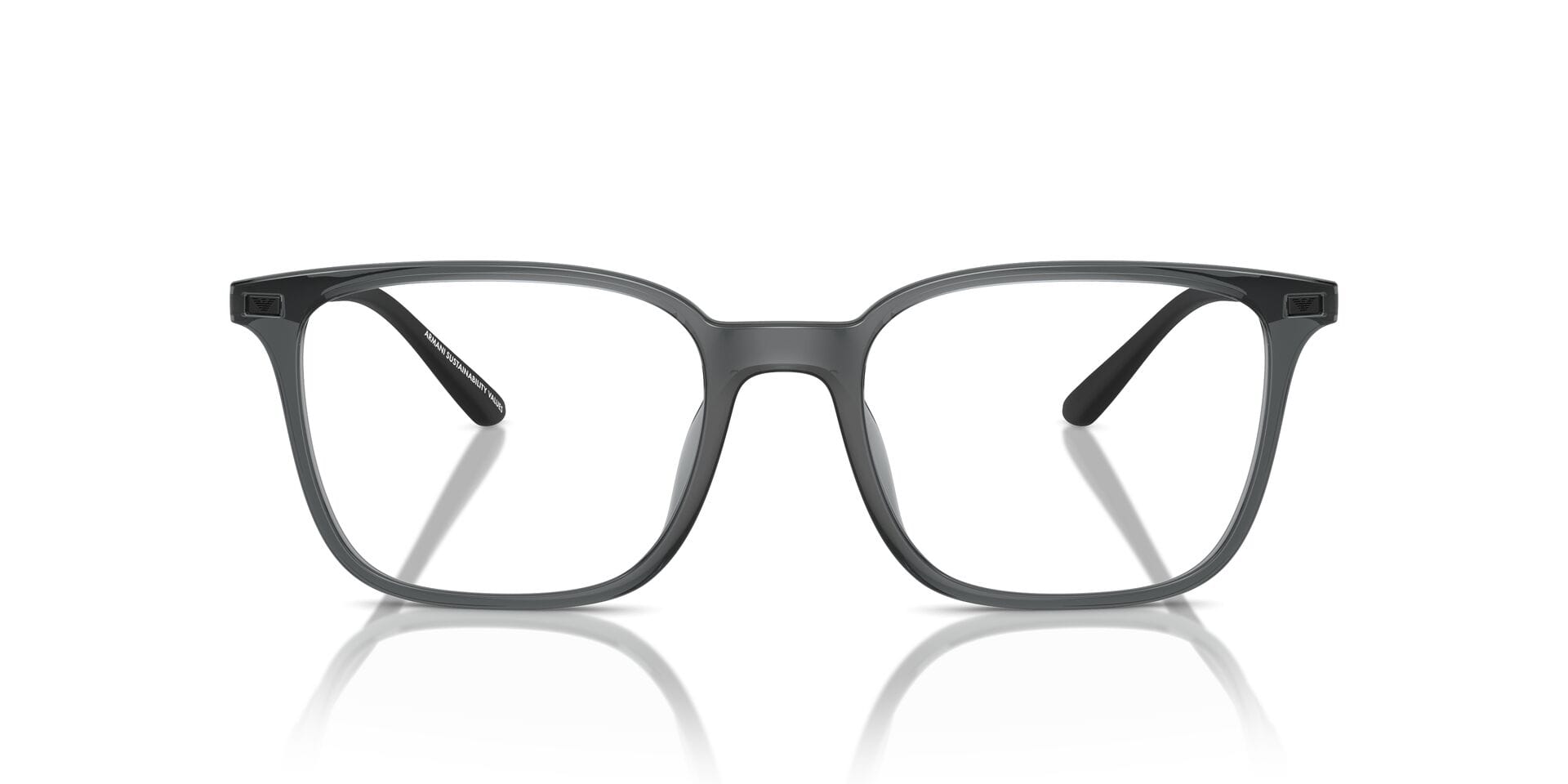 Emporio Armani FR Emporio Armani 0EA3242U Frame Transparent Black Male Shell S Frame — view 4