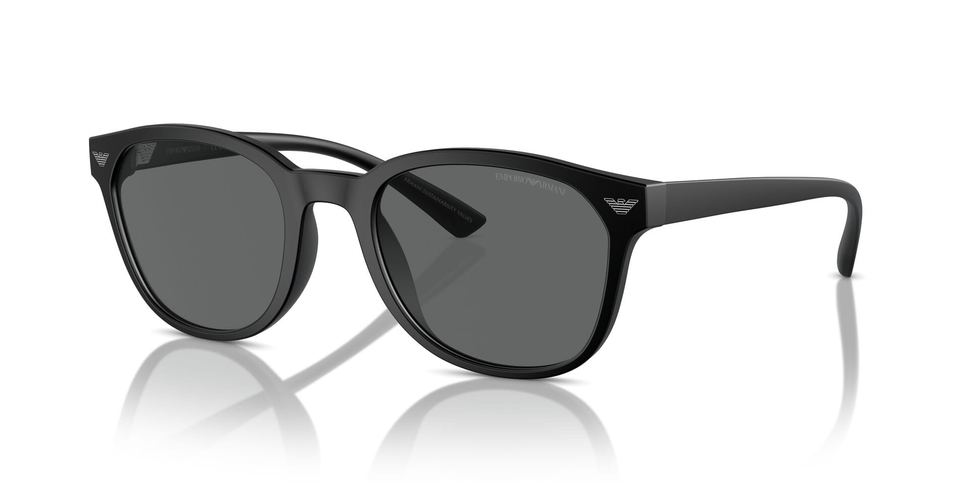 Emporio Armani 0EA4225U Sunglass Matt Black Male Full Shell — Matt Black frame