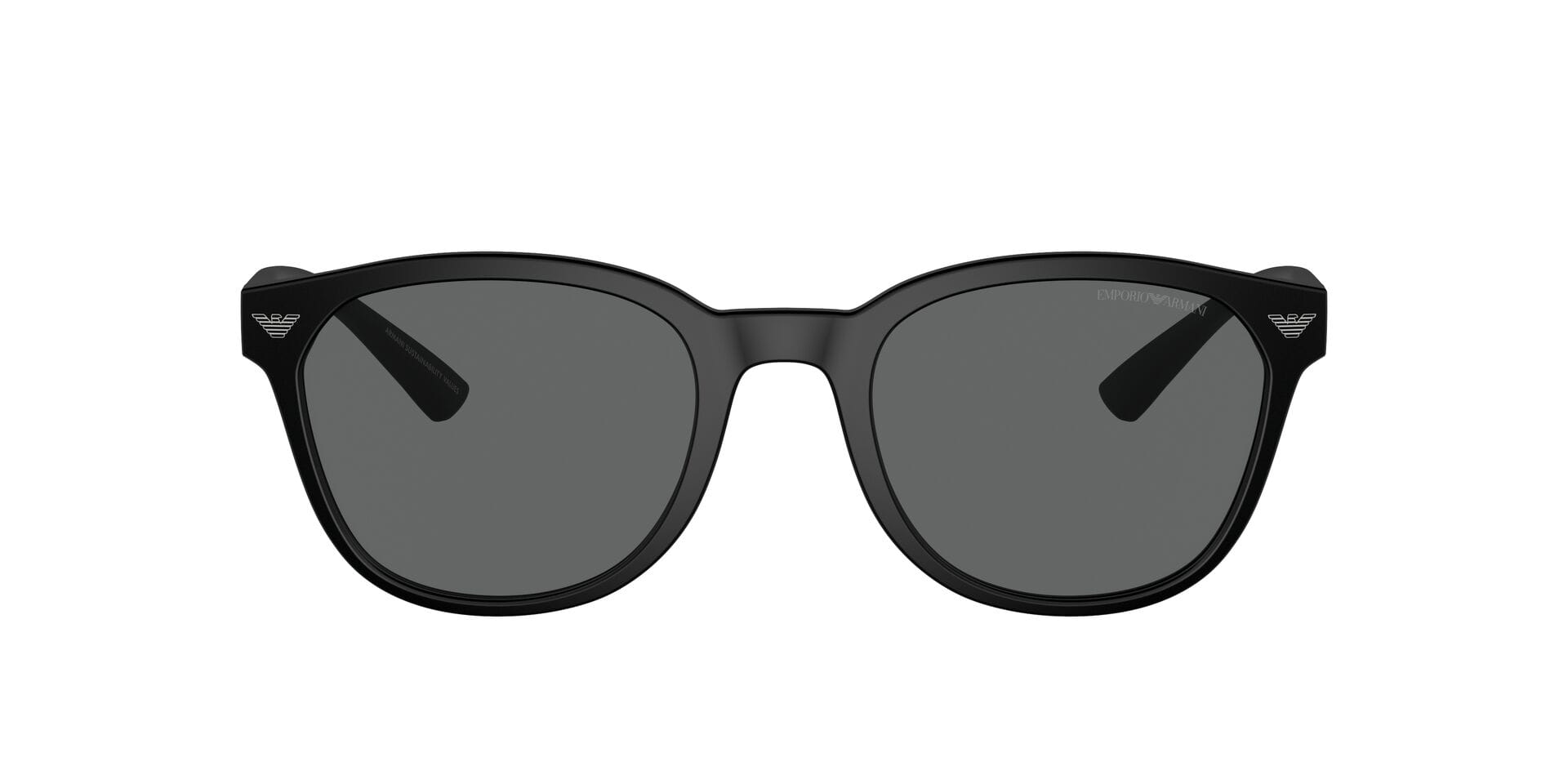 Emporio Armani 0EA4225U Sunglass Matt Black Male Full Shell Sunglass — Matt Black frame — view 3