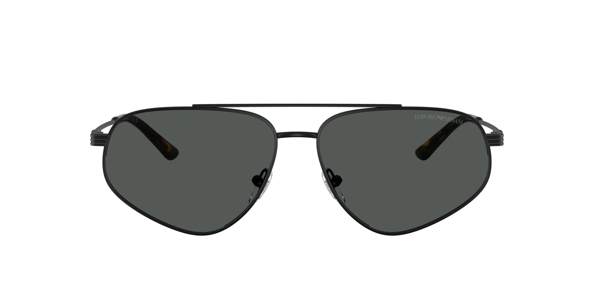 Emporio Armani 0EA2156 Sunglass Matt Black Male Full Metal Sunglass — Matt Black frame — view 3