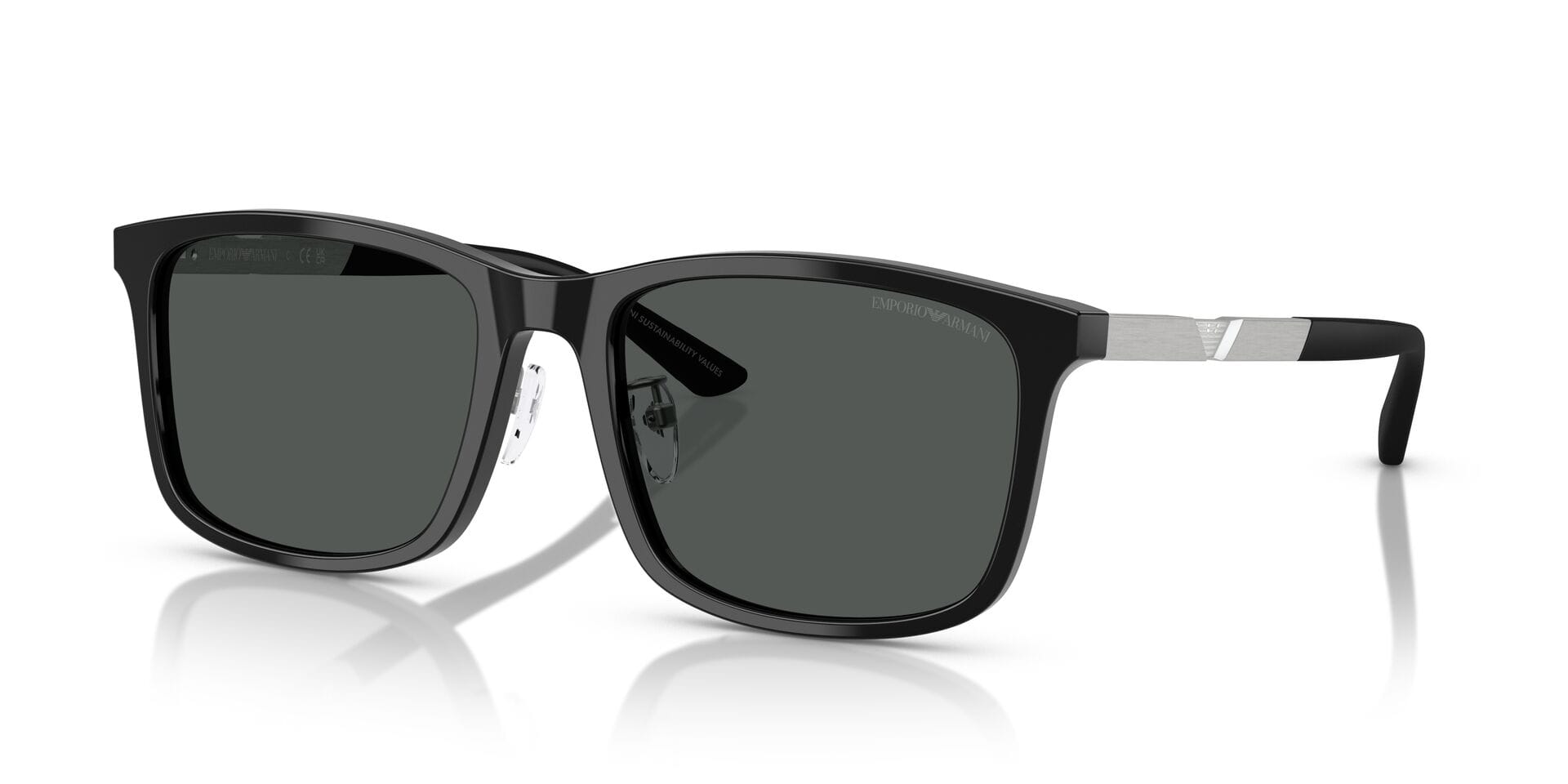 Emporio Armani 0EA4241D Sunglass Black Male Full Aluminum — Black frame