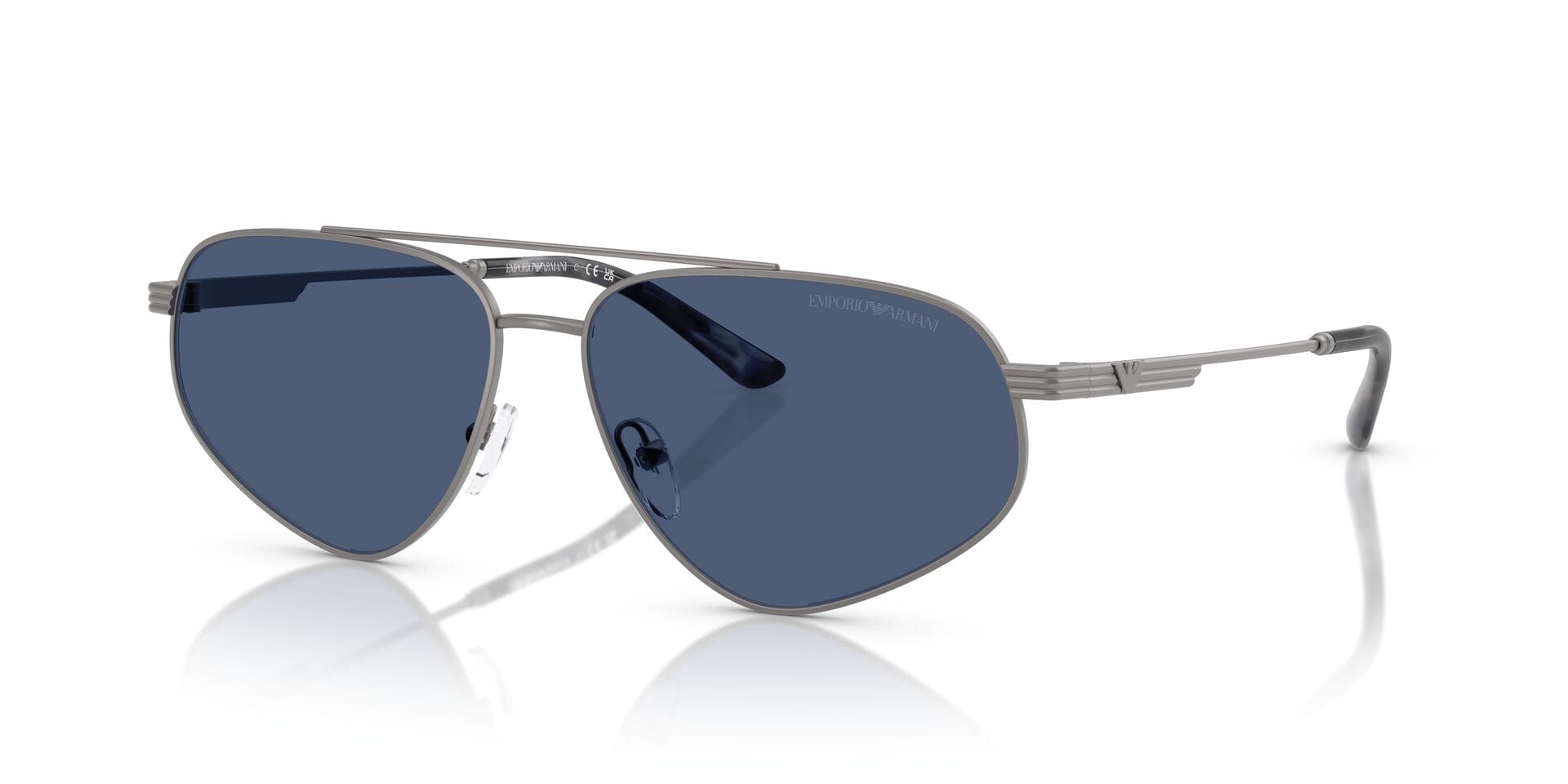 Emporio Armani 0EA2156 Sunglass Gun Metal Male Full Metal — Gun Metal frame