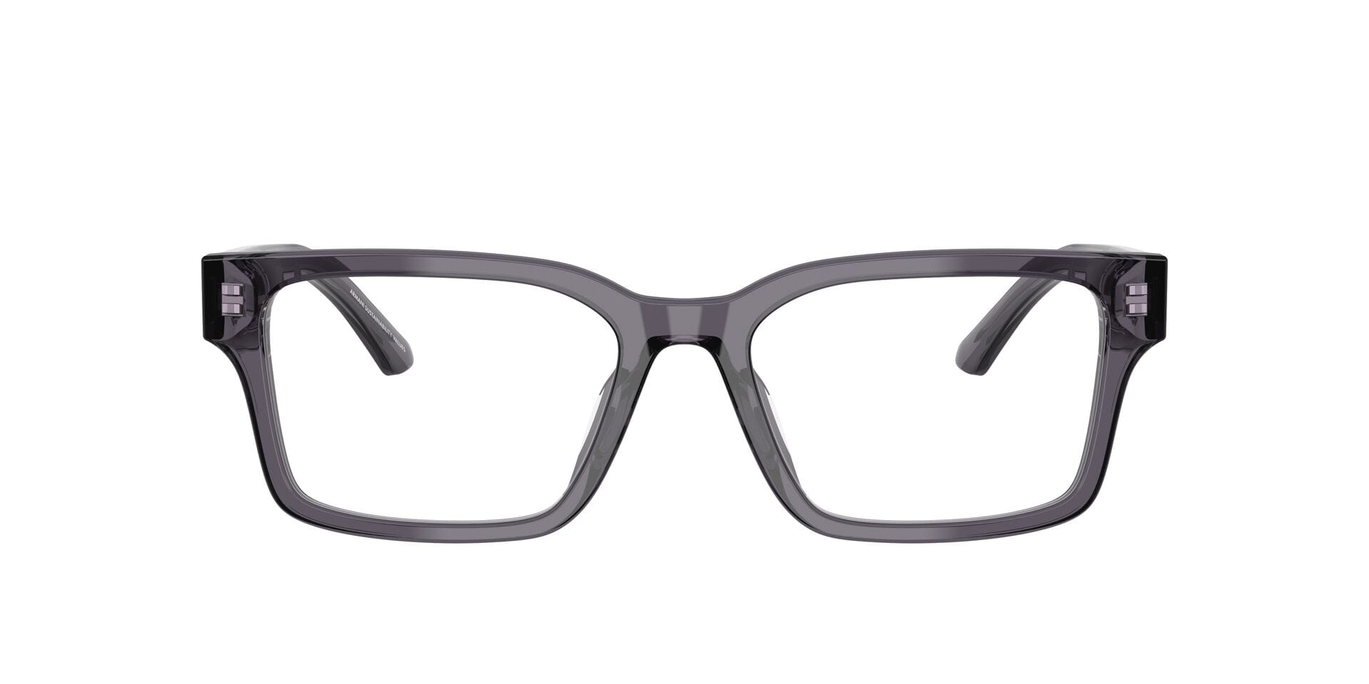 Emporio Armani 0EA3245U Frame Transparent Grey Male Full She Frame — Transparent Grey frame — view 3