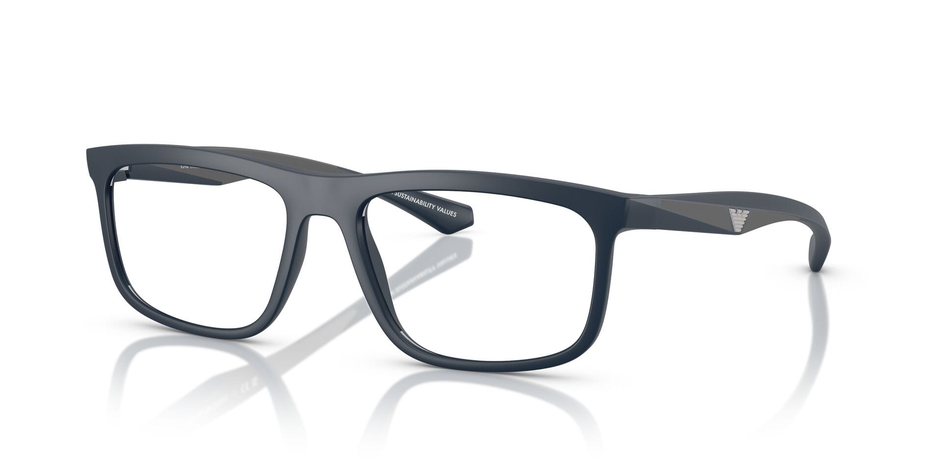 Emporio Armani 0EA3246 Frame Blue Male Full Shell Frame — Blue frame — view 1