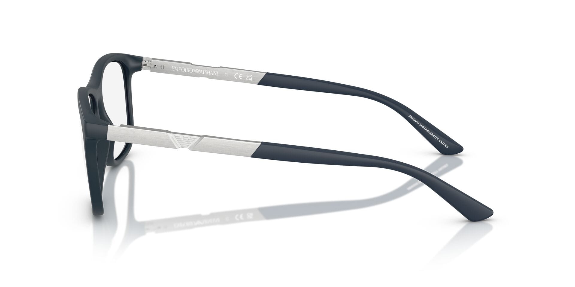 Emporio Armani 0EA3247 Frame Blue Male Full Shell Frame — Blue frame — view 6