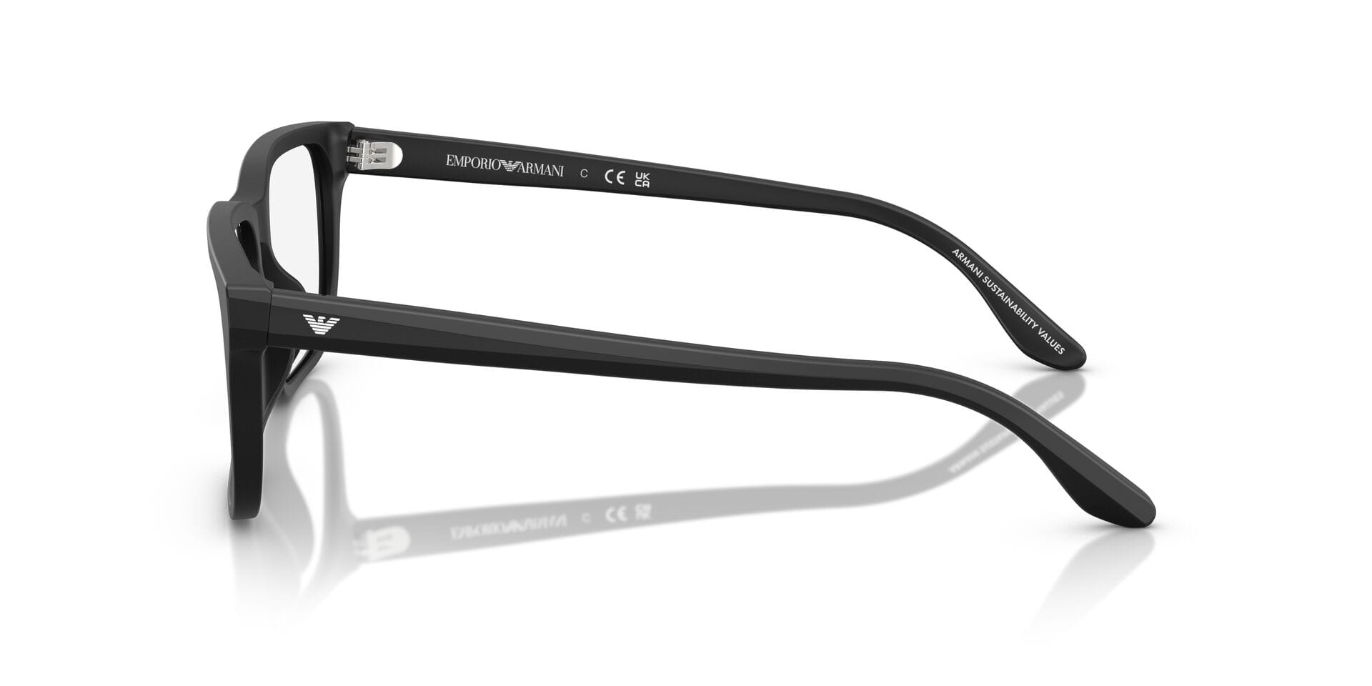 Emporio Armani 0EA3250U Frame Black Male Full Shell Frame — Black frame — view 5