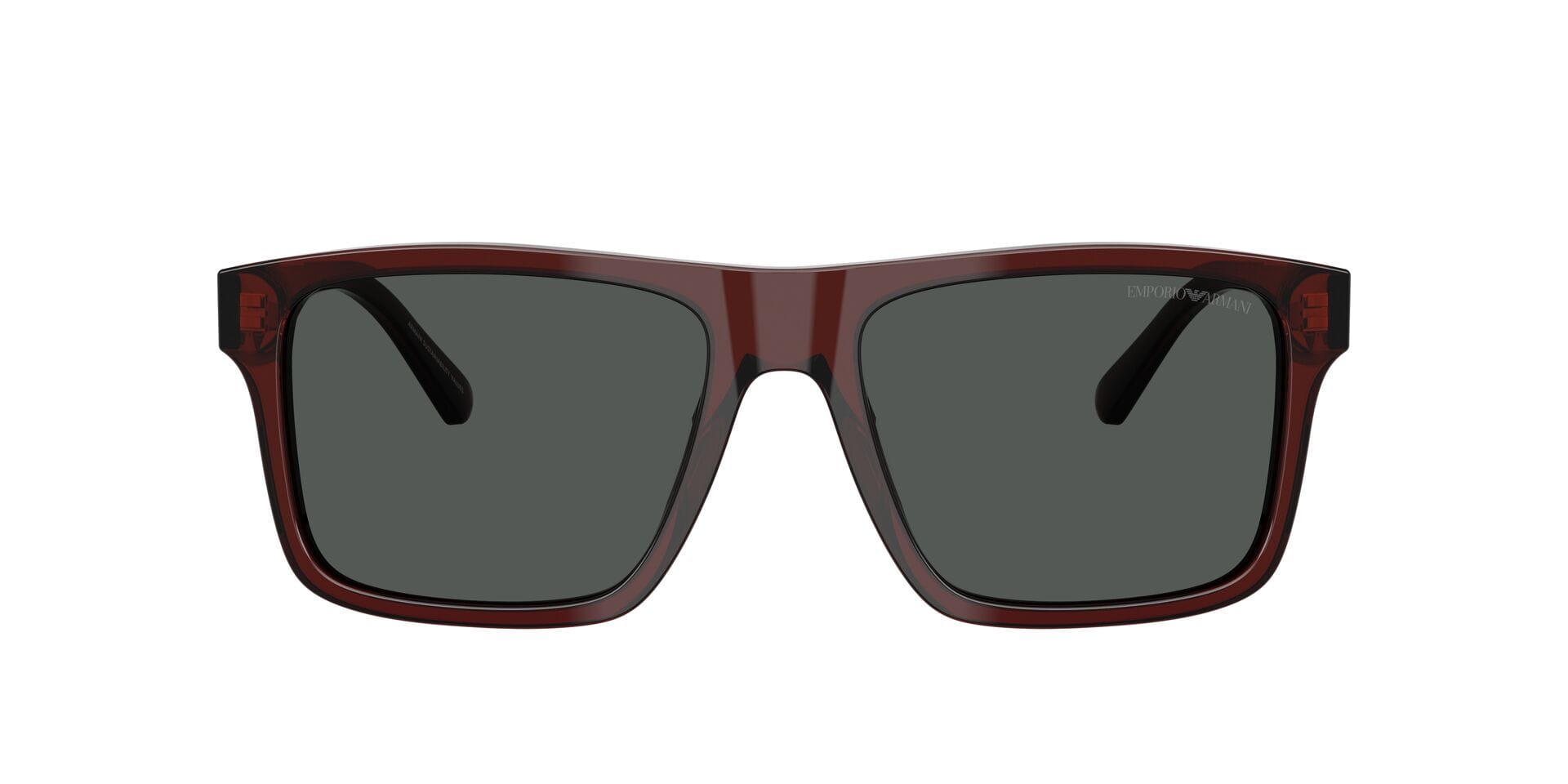 Emporio Armani 0EA4232 Sunglass Transparent Brown Male Full Sunglass — Transparent Brown frame — view 3