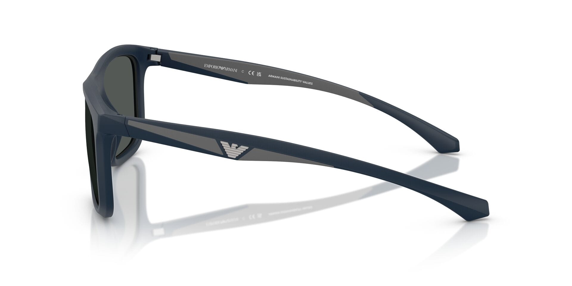 Emporio Armani 0EA4234U Sunglass Blue Male Full Shell Sunglass — Blue frame — view 5