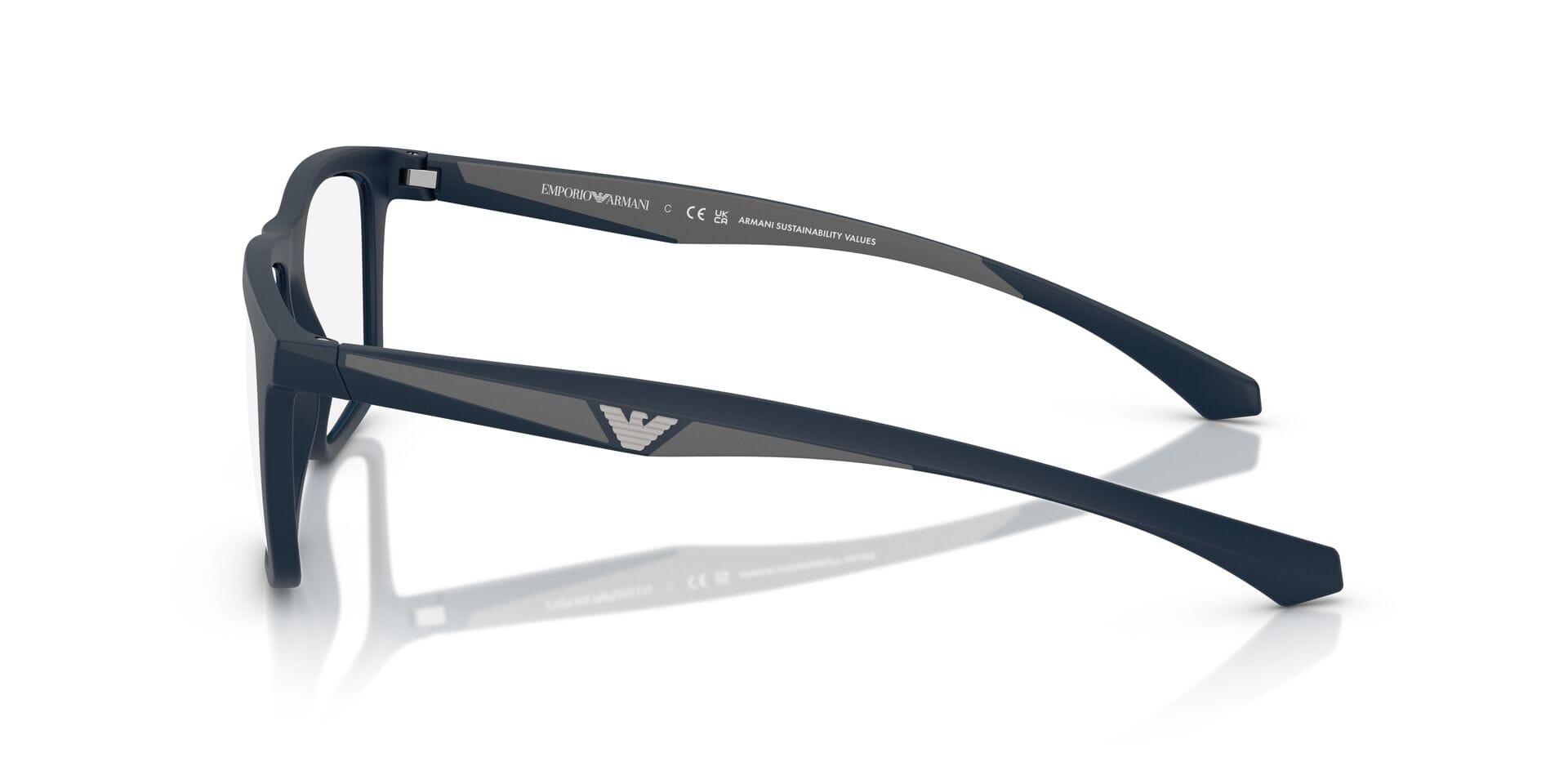 Emporio Armani 0EA4235 Sunglass Blue Male Full Shell Sunglass — Blue frame — view 5