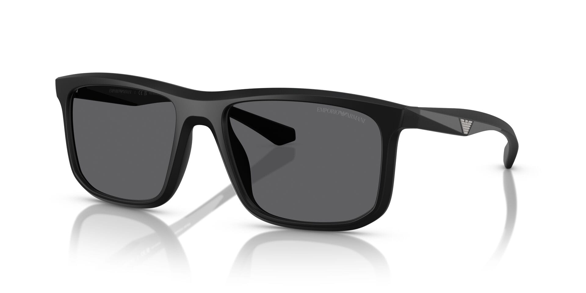 Emporio Armani 0EA4234U Sunglass Matt Black Male Full Shell Sunglass — Matt Black frame — view 1