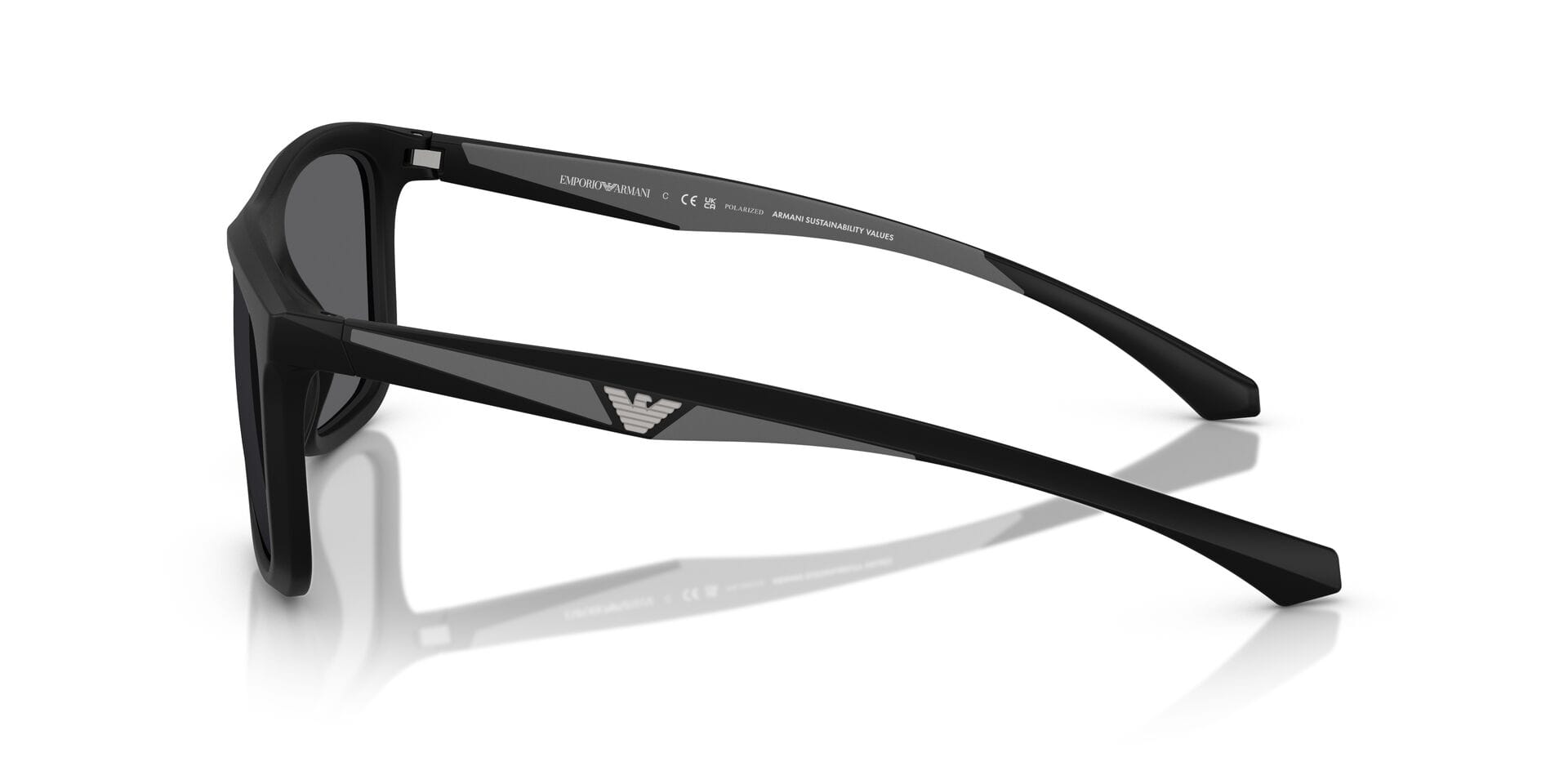 Emporio Armani 0EA4234U Sunglass Matt Black Male Full Shell Sunglass — Matt Black frame — view 5