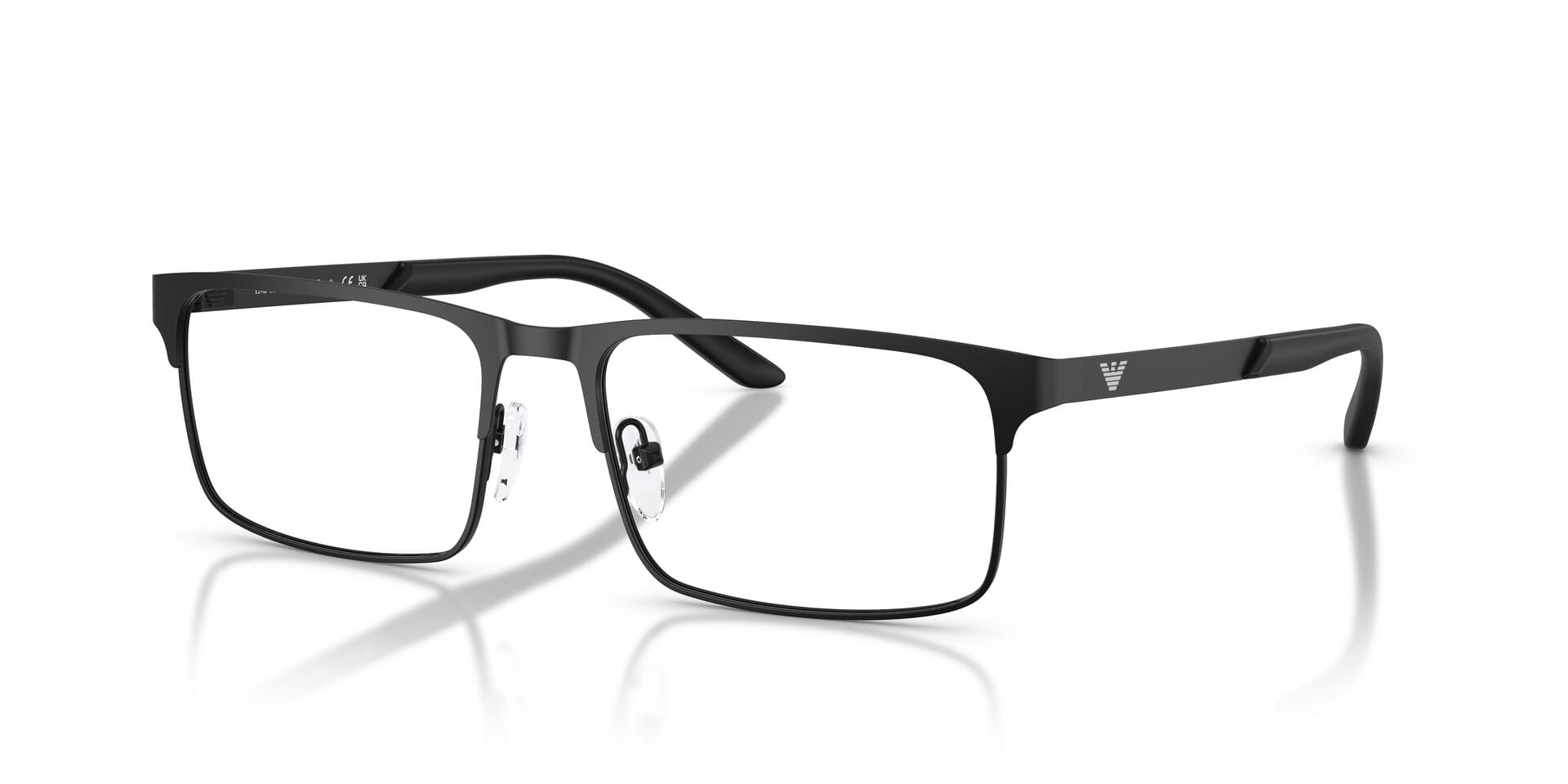 Emporio Armani 0EA1170 Frame Matt Black Male Full Metal Frame — Matt Black frame — view 1