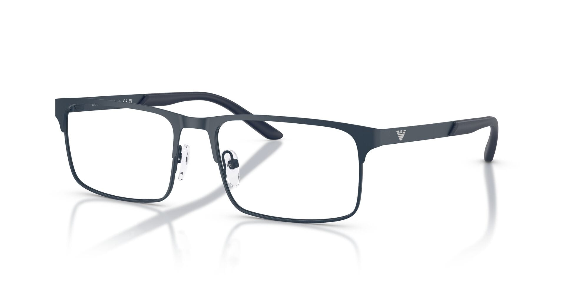 Emporio Armani 0EA1170 Frame Matt Blue Male Full Metal Frame — Matt Blue frame — view 1