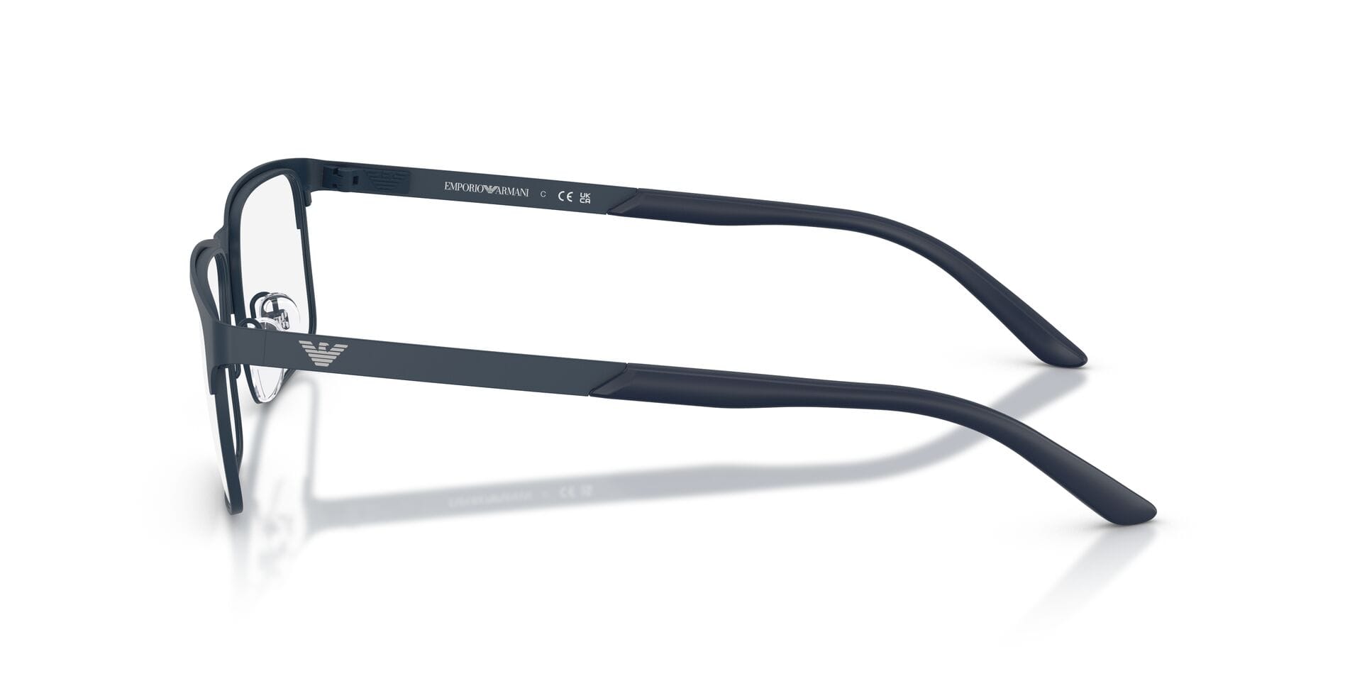 Emporio Armani 0EA1170 Frame Matt Blue Male Full Metal Frame — Matt Blue frame — view 5