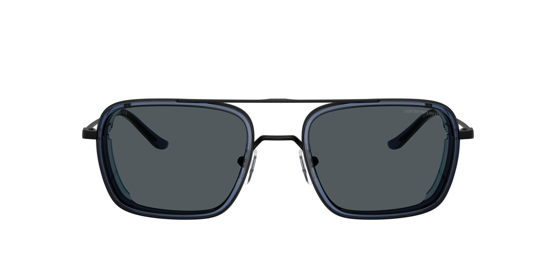Emporio Armani 0EA2162 Sunglass Matt Black Male Full Metal Sunglass — Matt Black frame — view 1