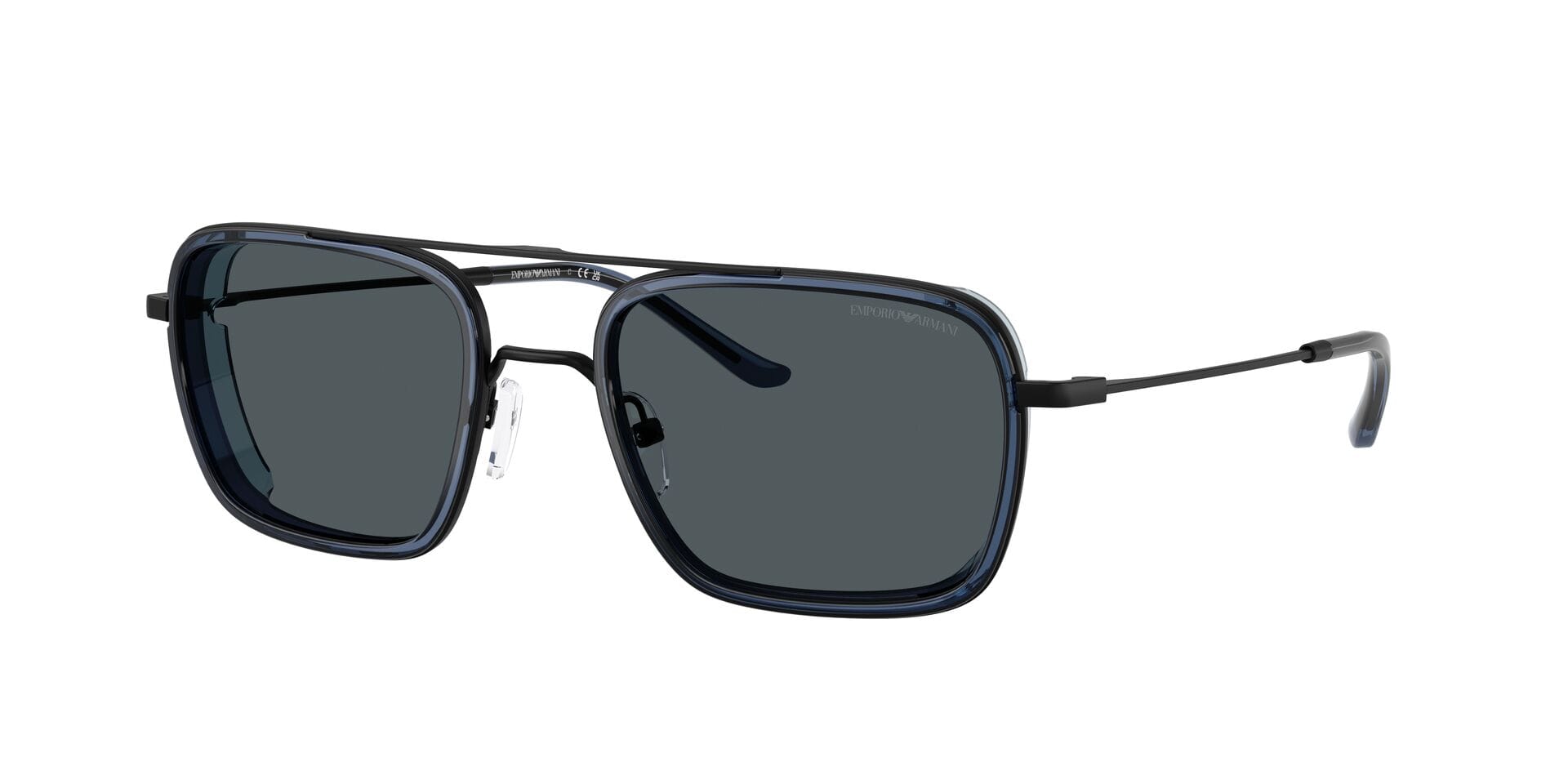 Emporio Armani 0EA2162 Sunglass Matt Black Male Full Metal Sunglass — Matt Black frame — view 5