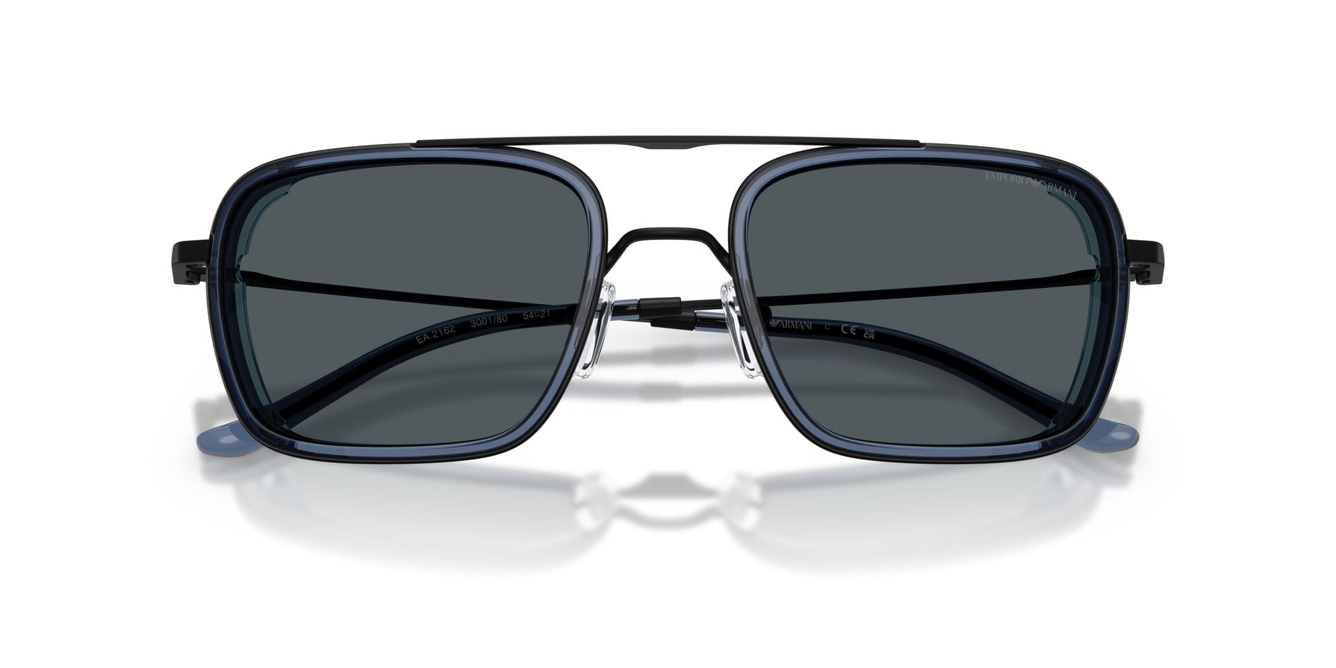 Emporio Armani 0EA2162 Sunglass Matt Black Male Full Metal Sunglass — Matt Black frame — view 14
